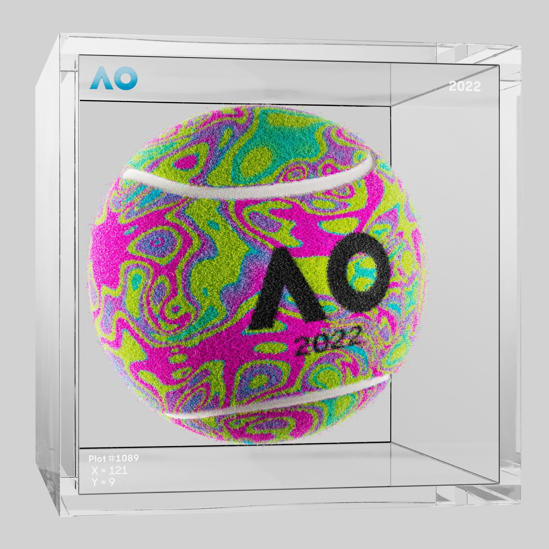 The Australian Open - The Australian Open Art Ball - AO Art Ball #6575 - NFT # 6575