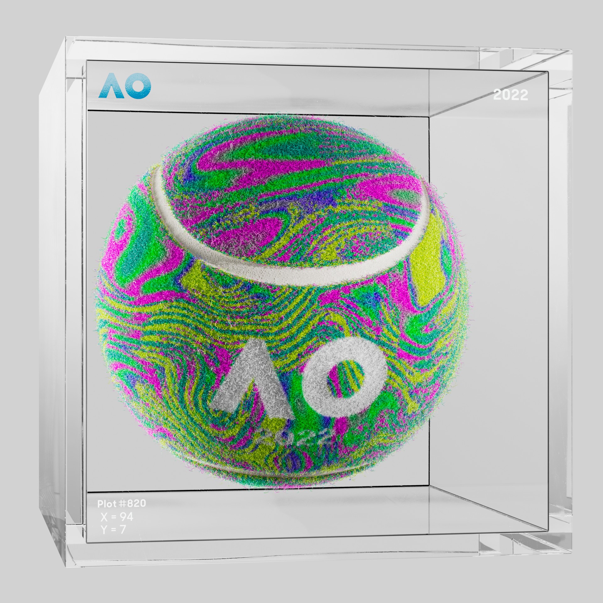 The Australian Open - The Australian Open Art Ball - AO Art Ball #6576 - NFT # 6576