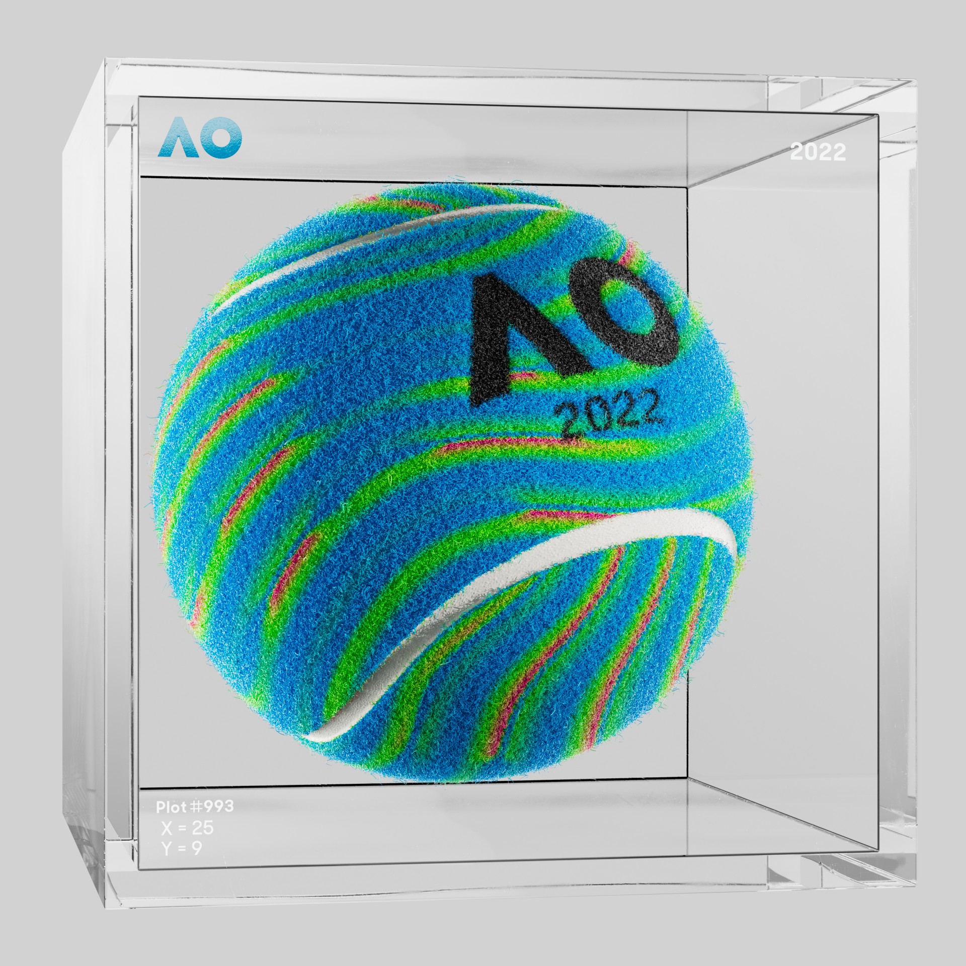 The Australian Open - The Australian Open Art Ball - AO Art Ball #6577 - NFT # 6577