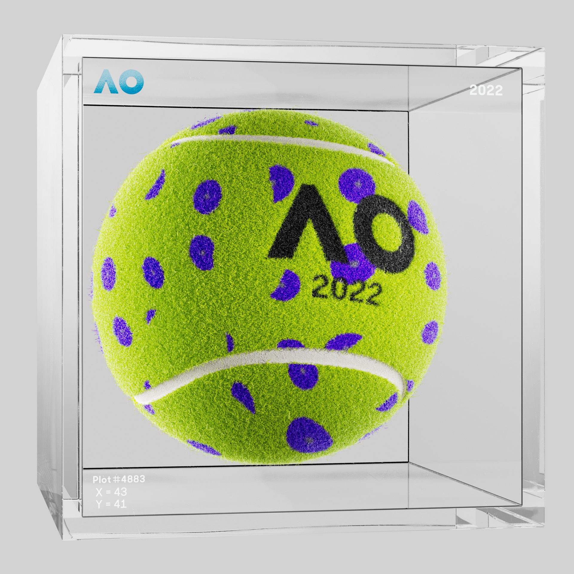 The Australian Open - The Australian Open Art Ball - AO Art Ball #6581 - NFT # 6581