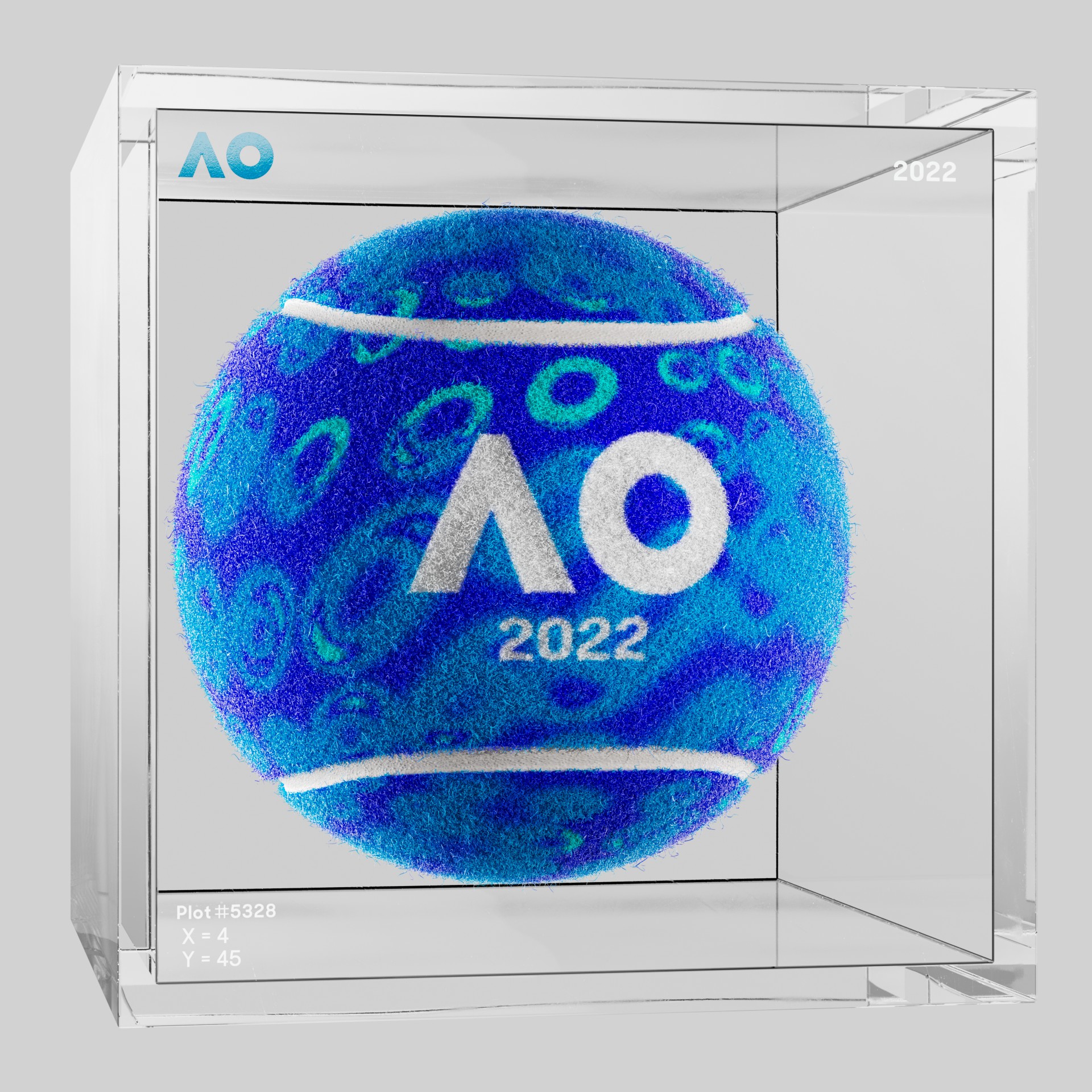 The Australian Open - The Australian Open Art Ball - AO Art Ball #6582 - NFT # 6582