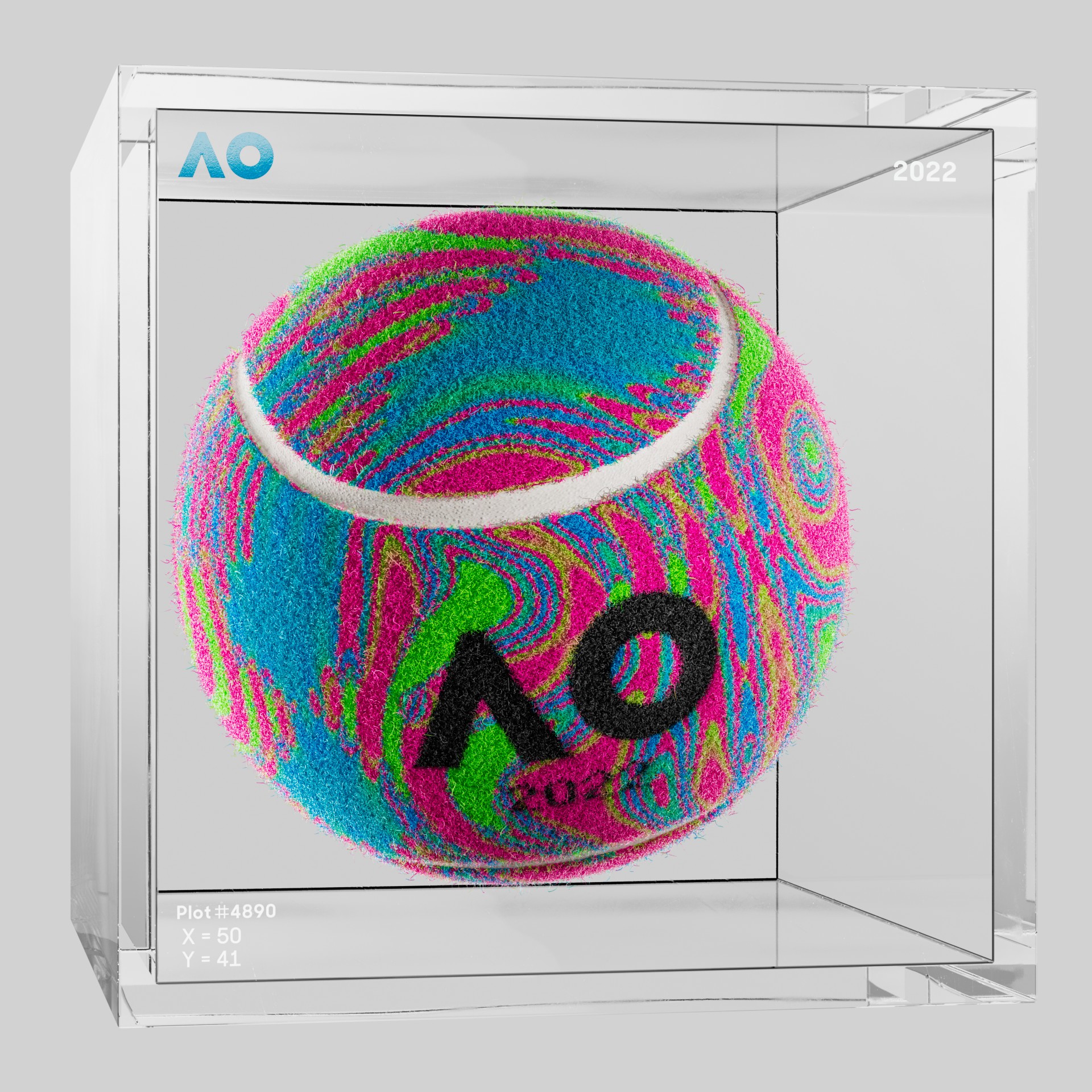 The Australian Open - The Australian Open Art Ball - AO Art Ball #6584 - NFT # 6584