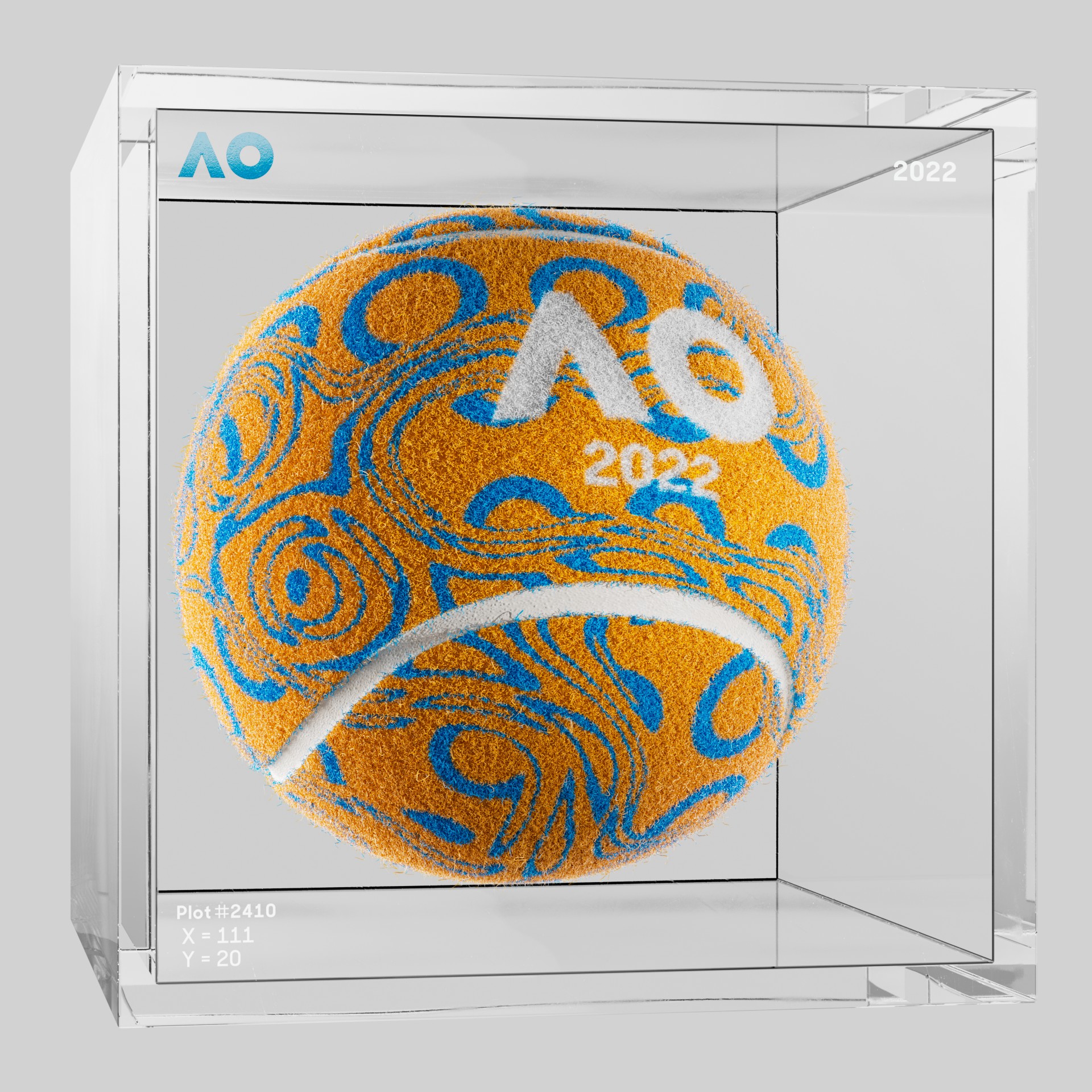 The Australian Open - The Australian Open Art Ball - AO Art Ball #6585 - NFT # 6585