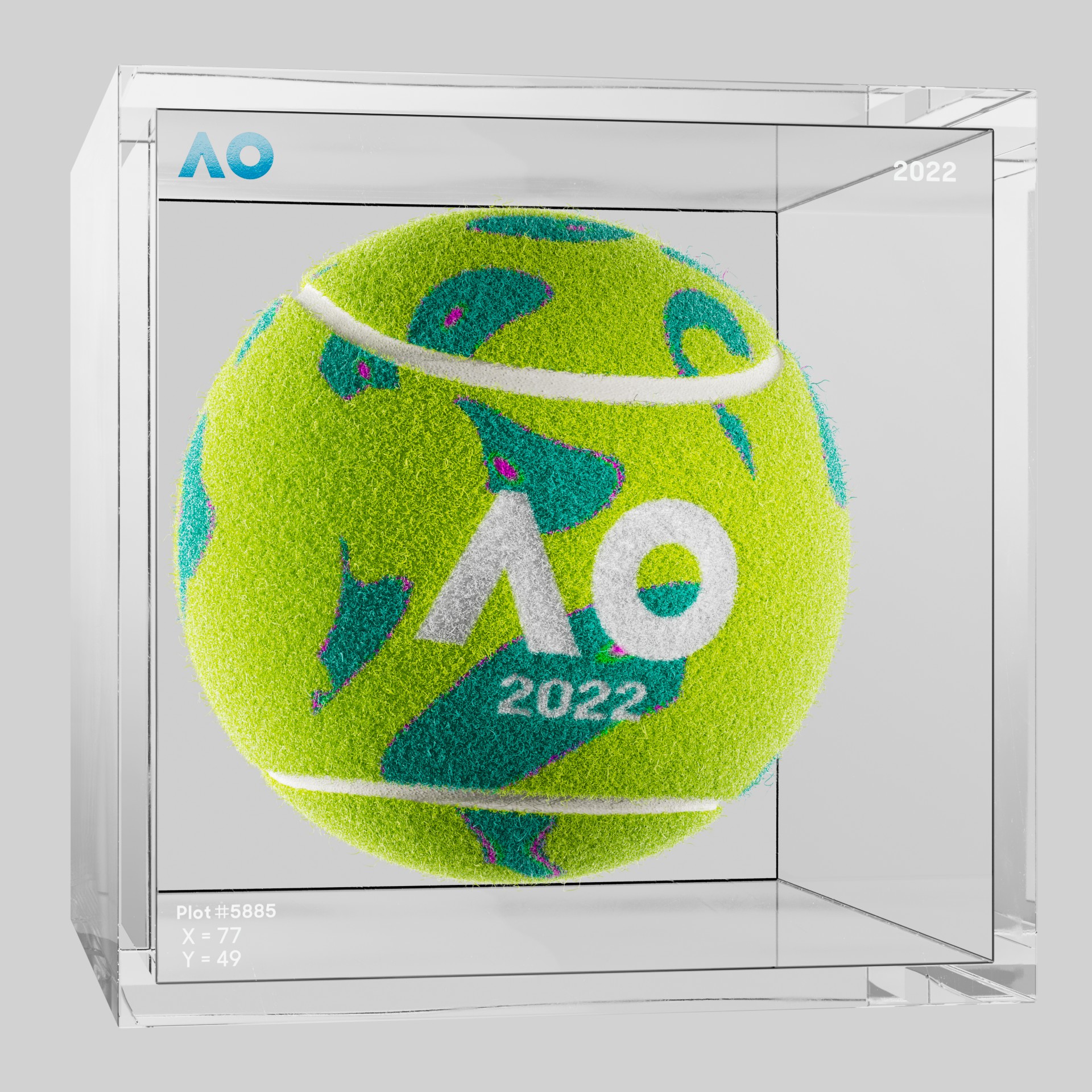 The Australian Open - The Australian Open Art Ball - AO Art Ball #6587 - NFT # 6587