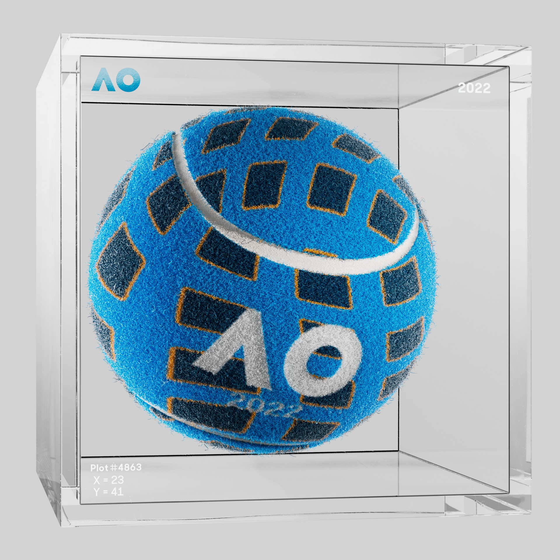 The Australian Open - The Australian Open Art Ball - AO Art Ball #659 - NFT # 659