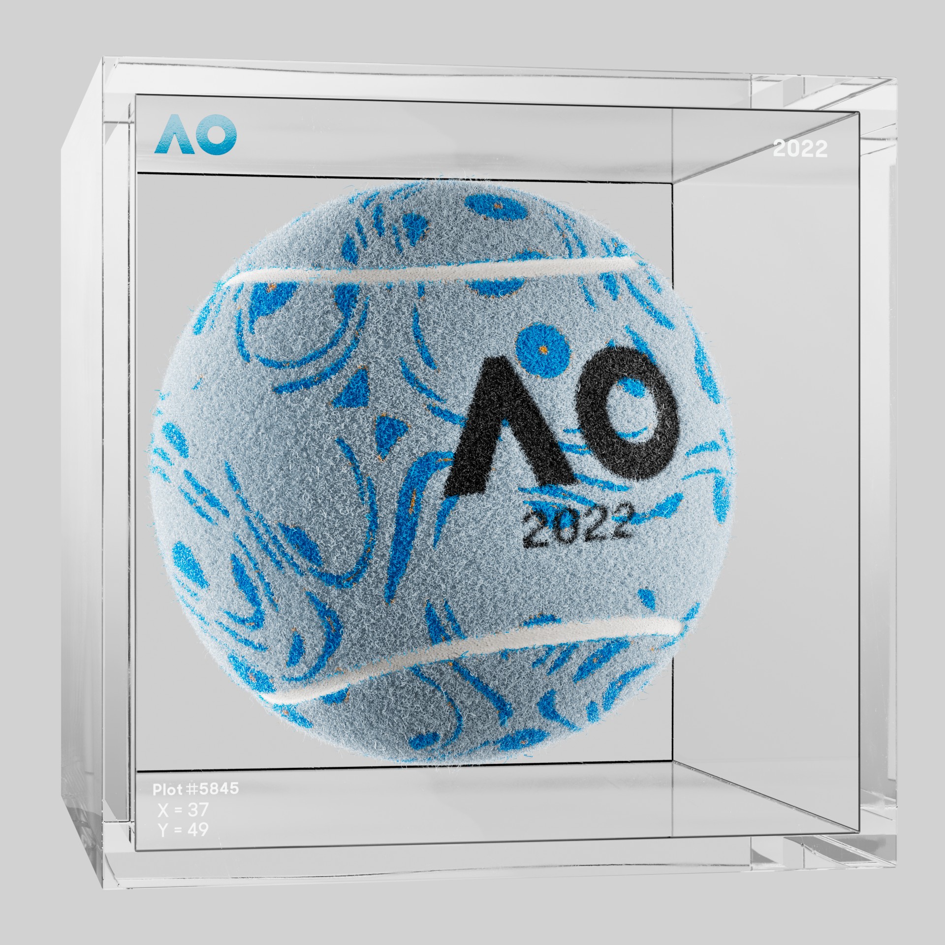 The Australian Open - The Australian Open Art Ball - AO Art Ball #6590 - NFT # 6590