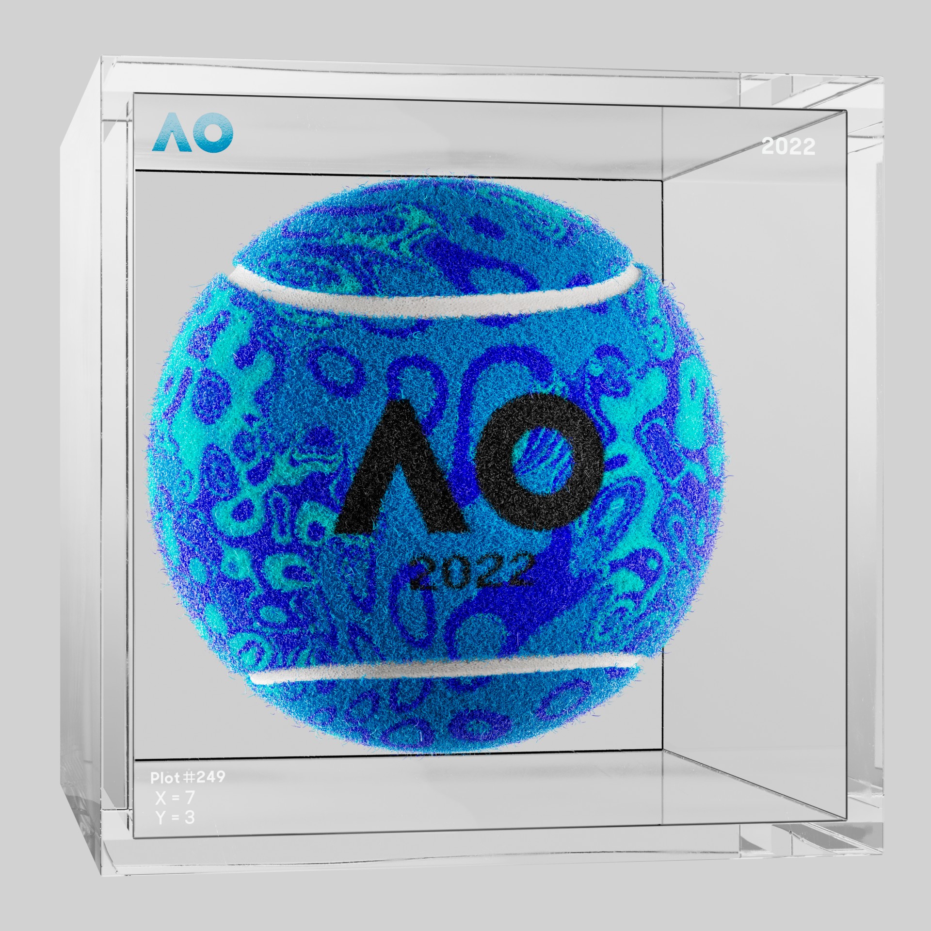 The Australian Open - The Australian Open Art Ball - AO Art Ball #6597 - NFT # 6597