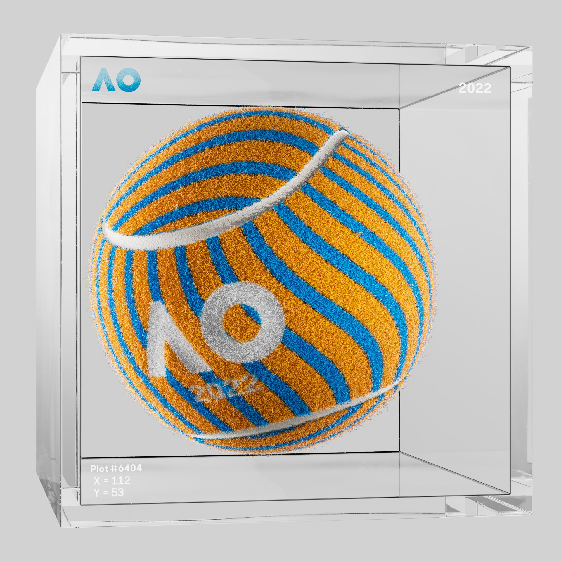 The Australian Open - The Australian Open Art Ball - AO Art Ball #6599 - NFT # 6599