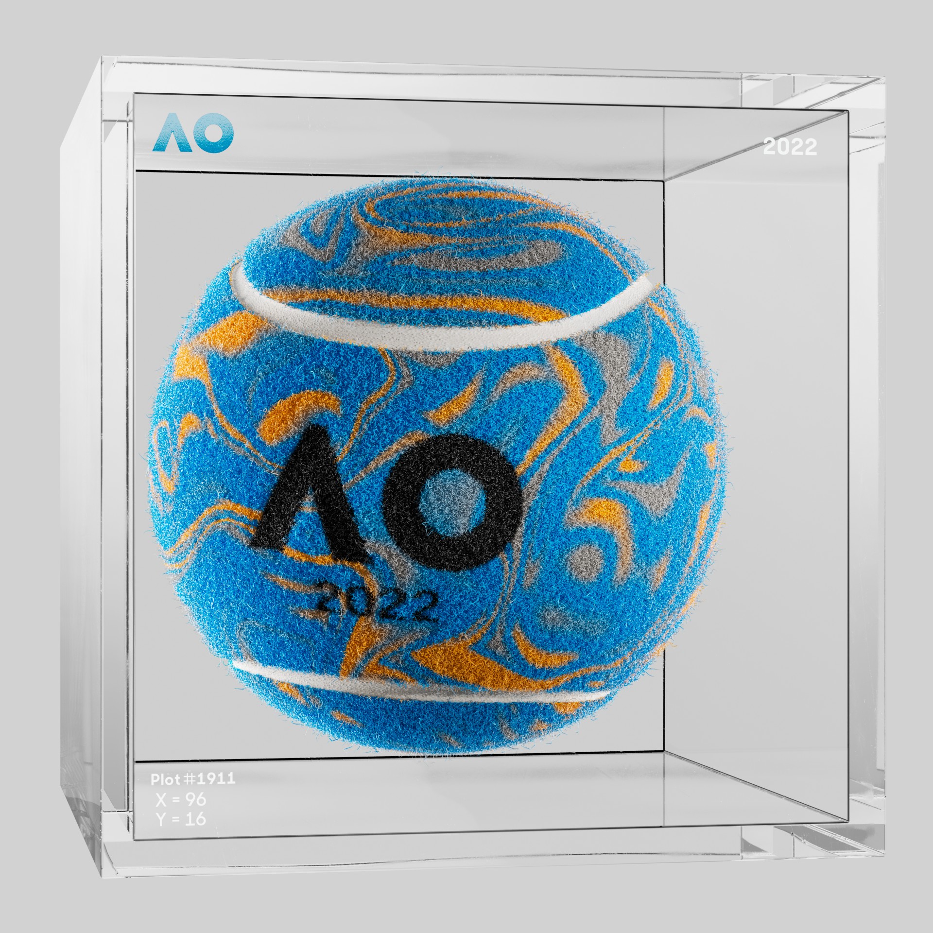 The Australian Open - The Australian Open Art Ball - AO Art Ball #660 - NFT # 660