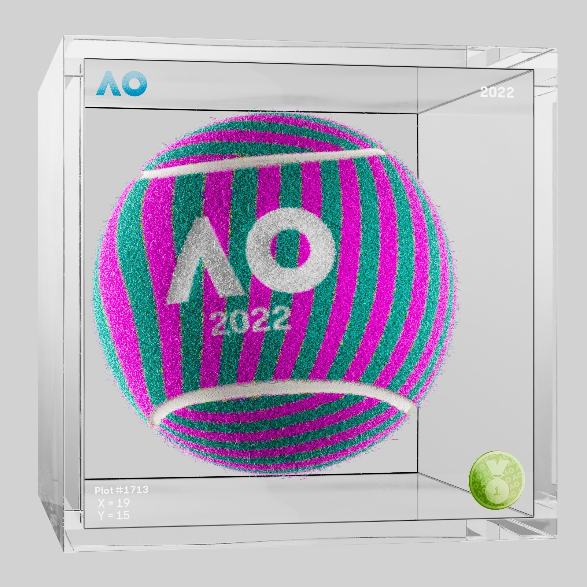 The Australian Open - The Australian Open Art Ball - AO Art Ball #6600 - NFT # 6600