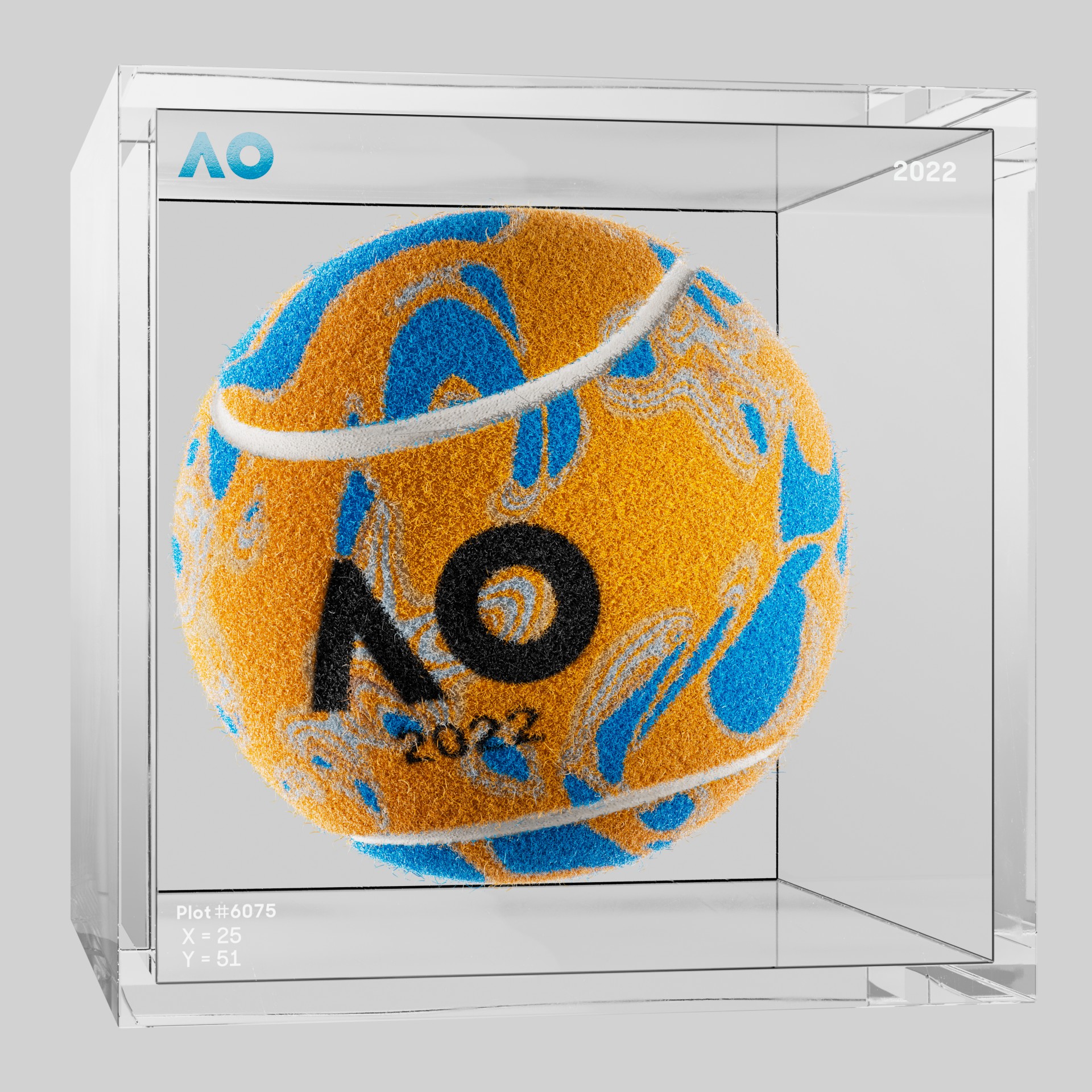 The Australian Open - The Australian Open Art Ball - AO Art Ball #6601 - NFT # 6601