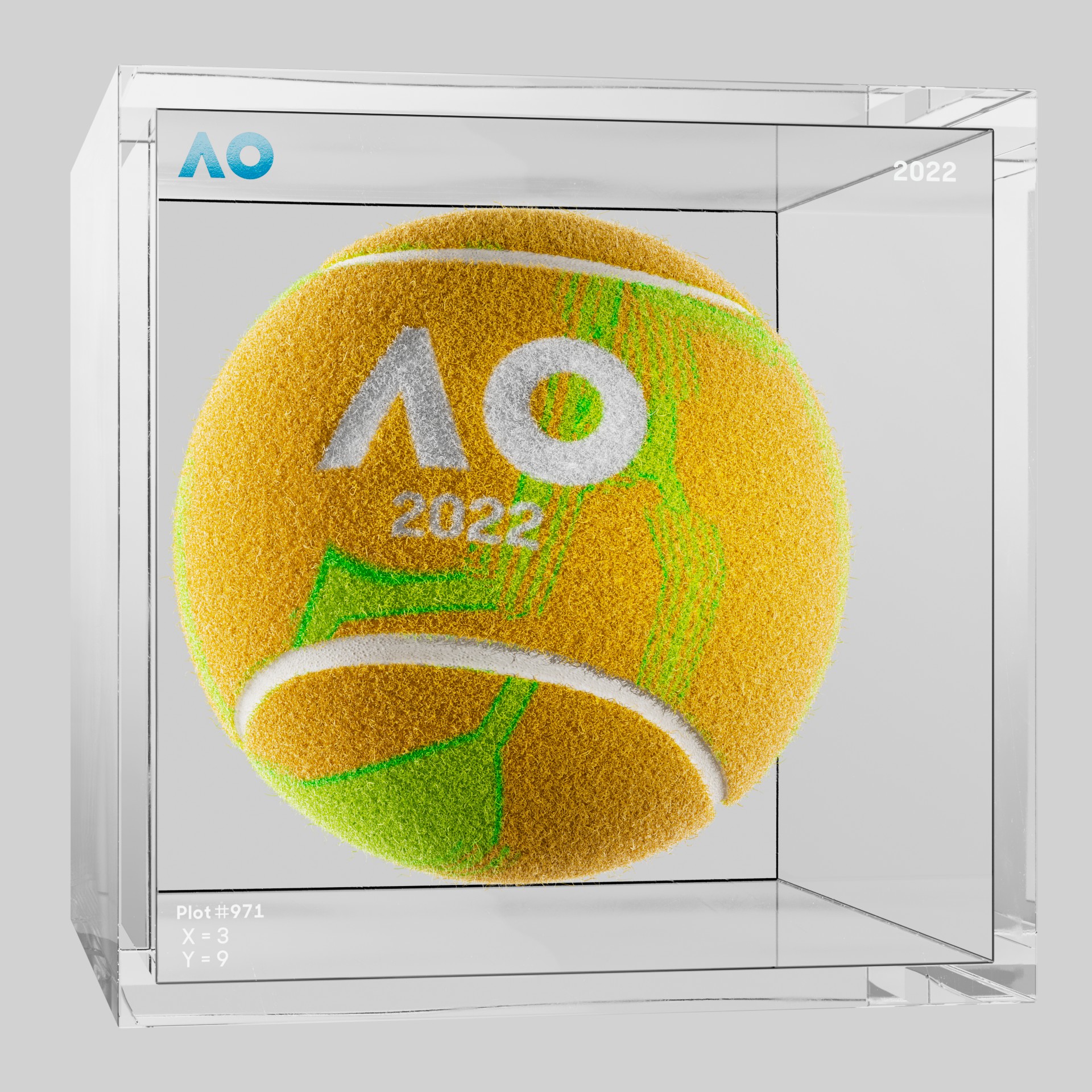 The Australian Open - The Australian Open Art Ball - AO Art Ball #6602 - NFT # 6602