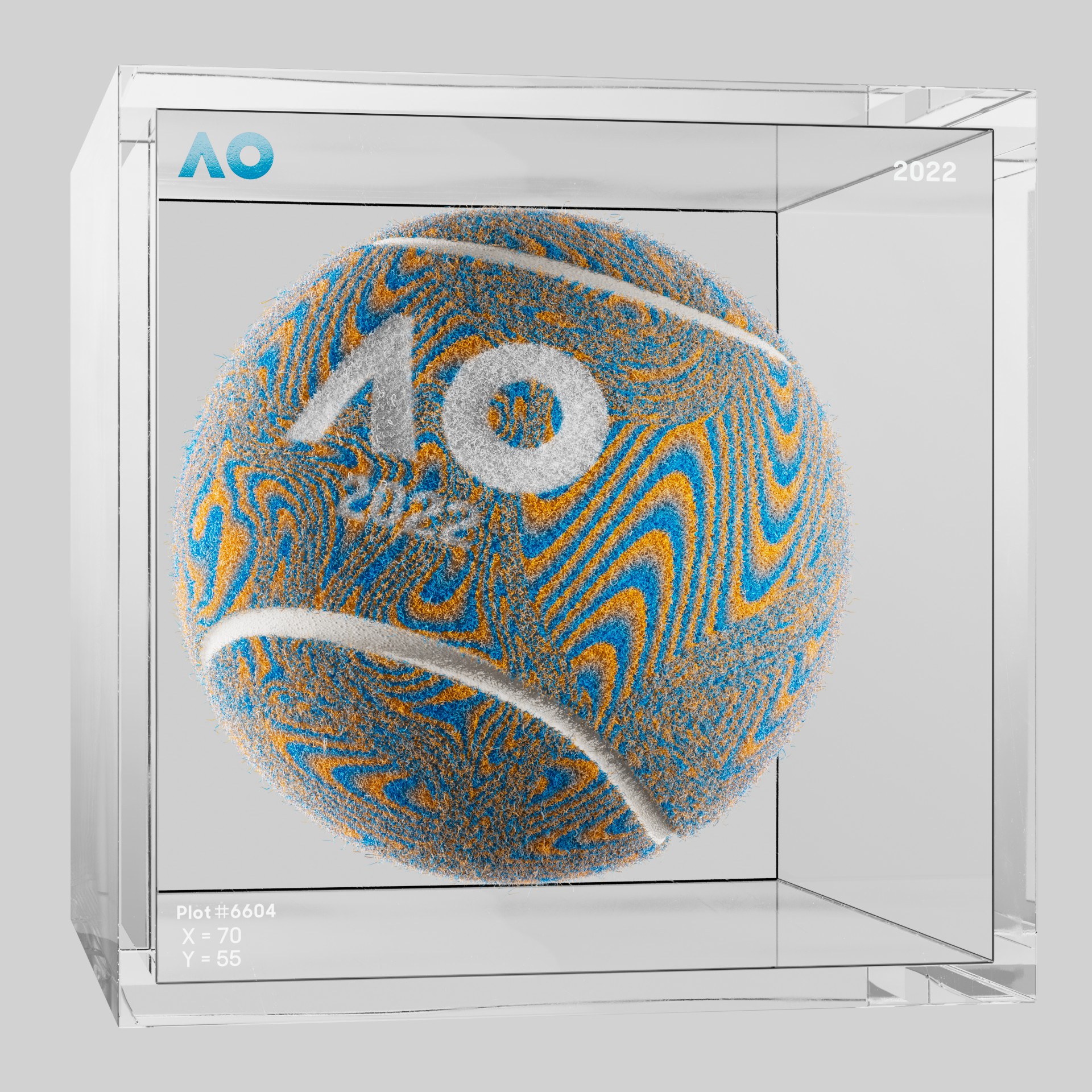 The Australian Open - The Australian Open Art Ball - AO Art Ball #6603 - NFT # 6603