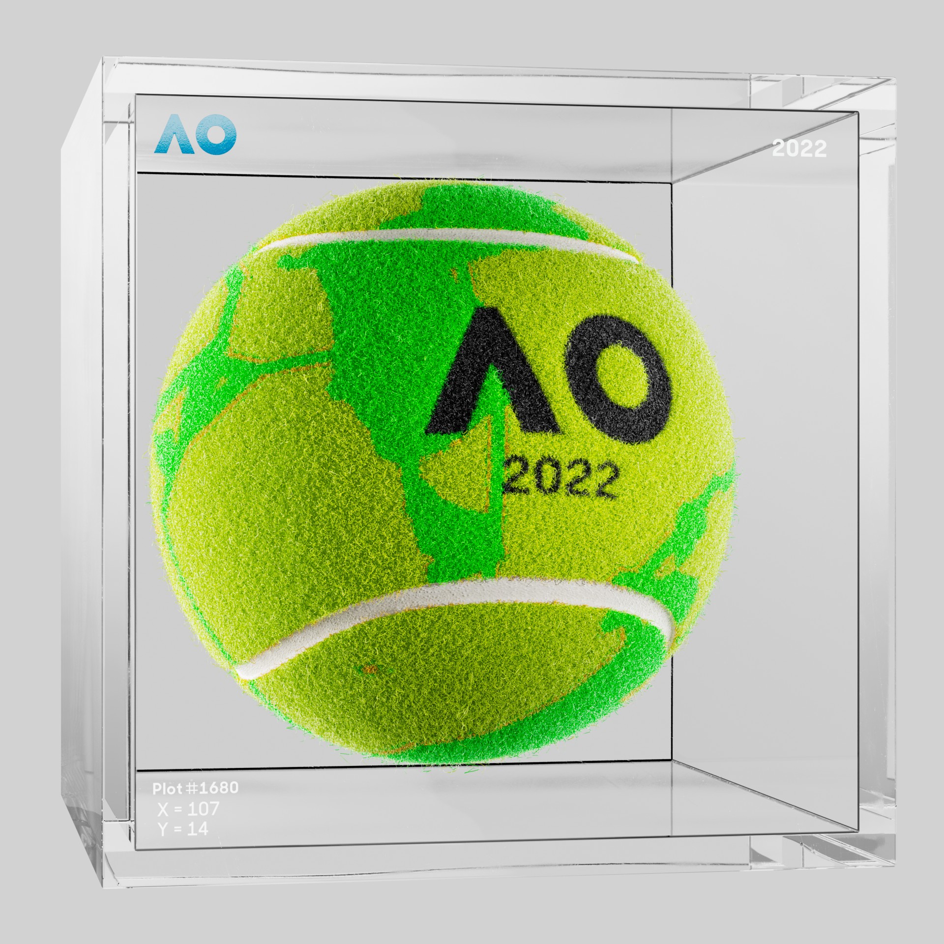 The Australian Open - The Australian Open Art Ball - AO Art Ball #6605 - NFT # 6605