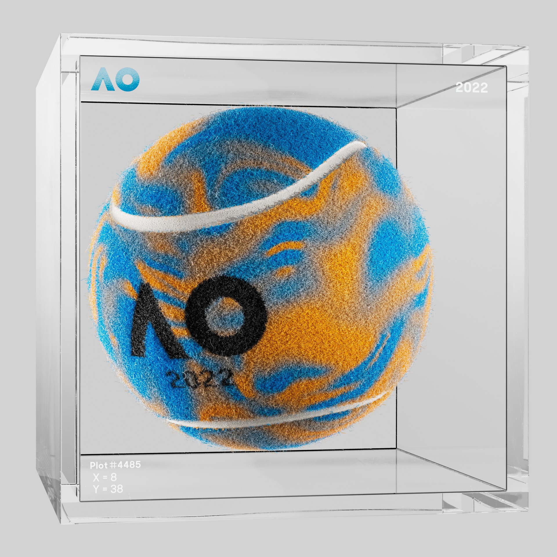 The Australian Open - The Australian Open Art Ball - AO Art Ball #6606 - NFT # 6606