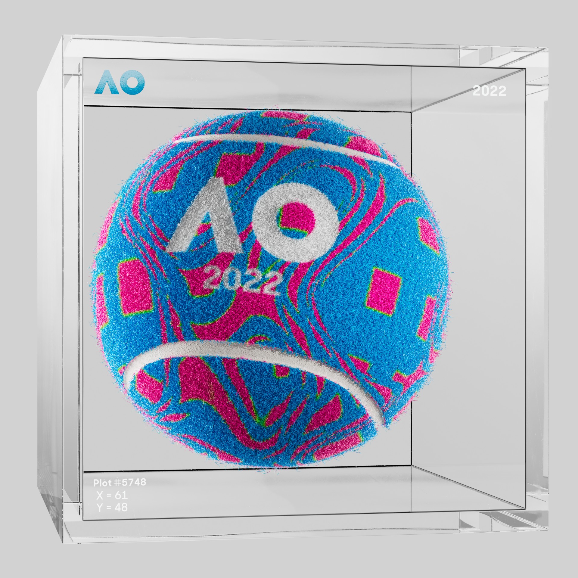 The Australian Open - The Australian Open Art Ball - AO Art Ball #6608 - NFT # 6608