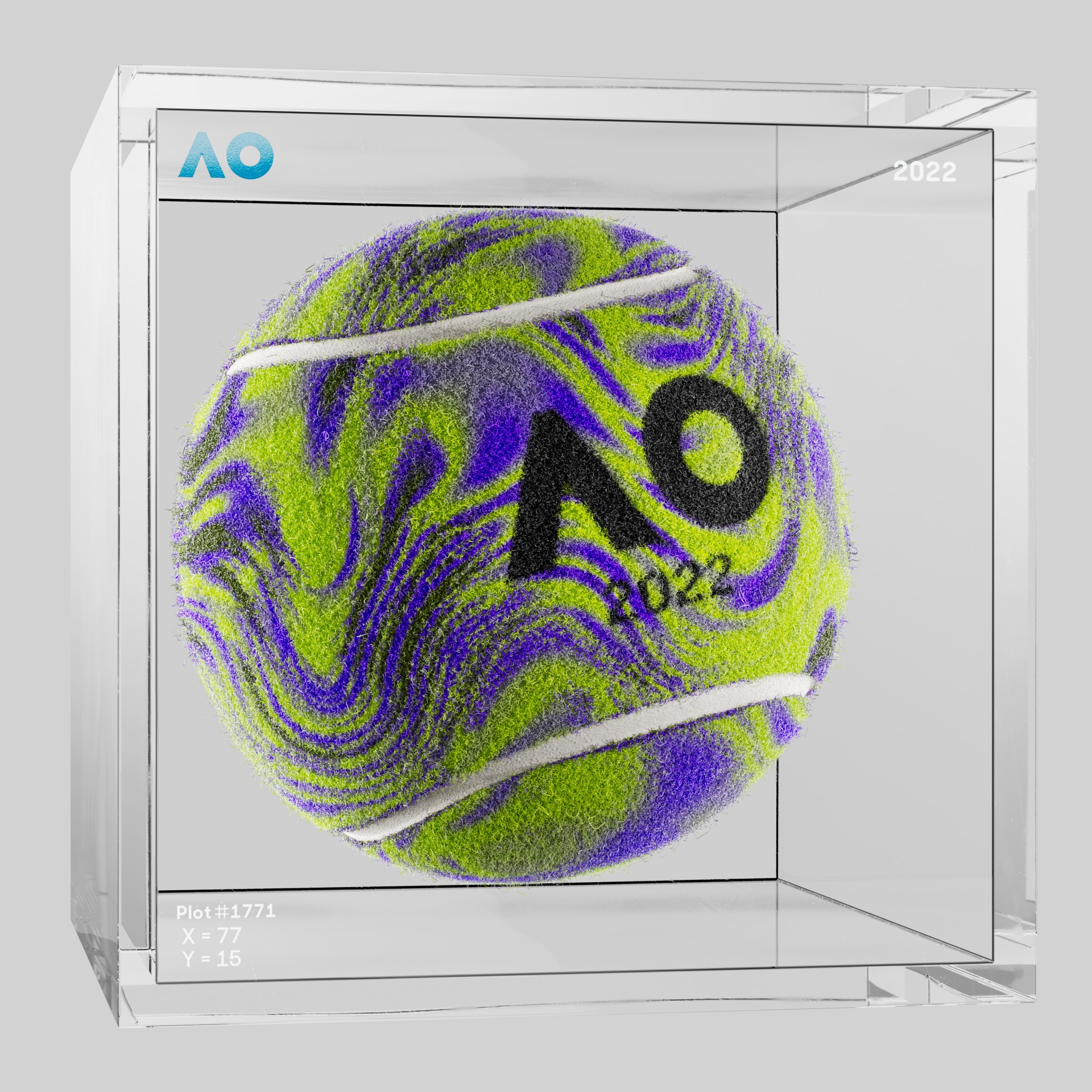 The Australian Open - The Australian Open Art Ball - AO Art Ball #6609 - NFT # 6609