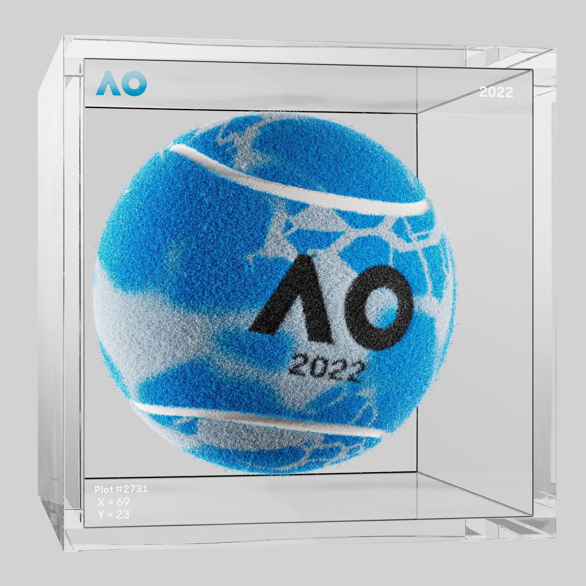 The Australian Open - The Australian Open Art Ball - AO Art Ball #6610 - NFT # 6610