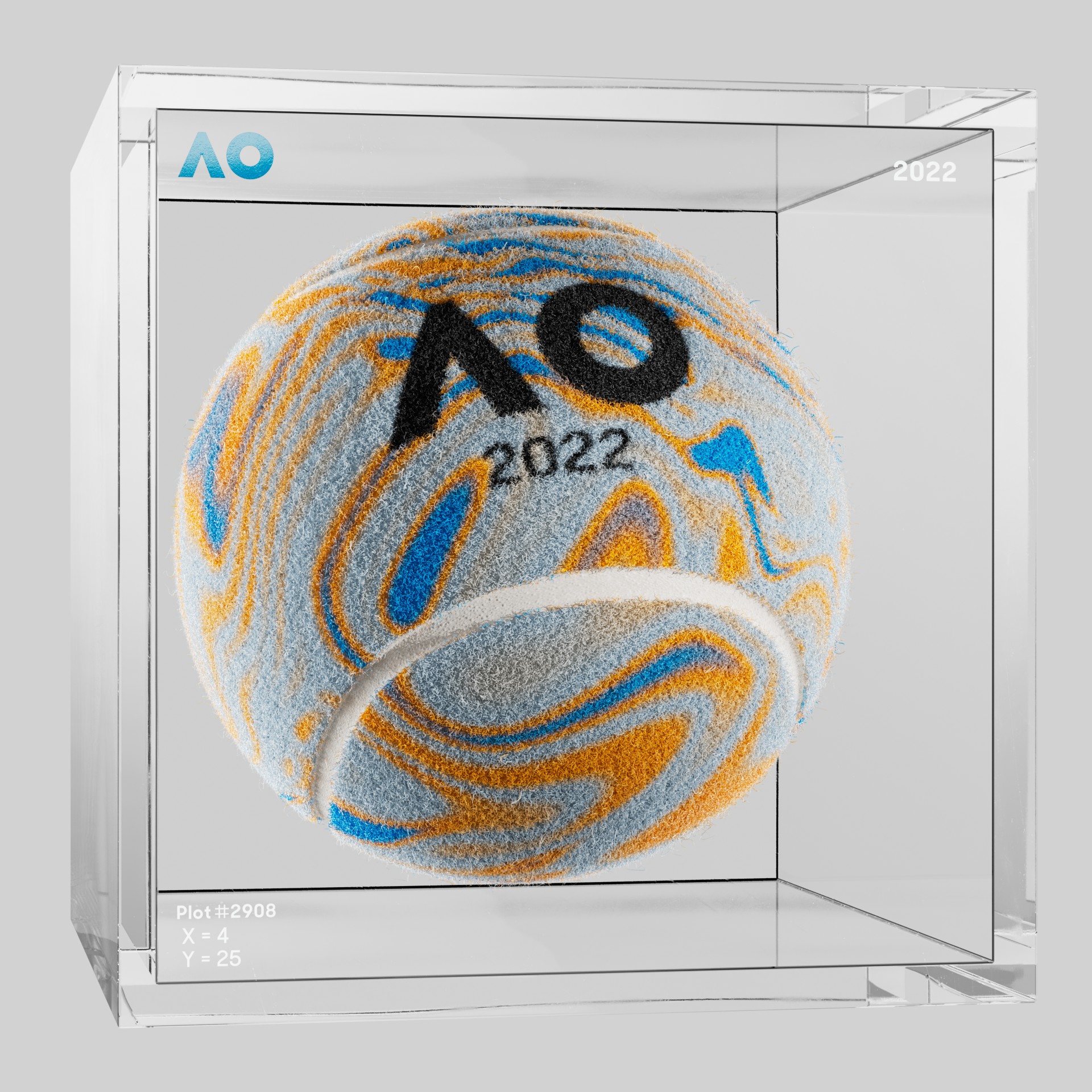 The Australian Open - The Australian Open Art Ball - AO Art Ball #6613 - NFT # 6613