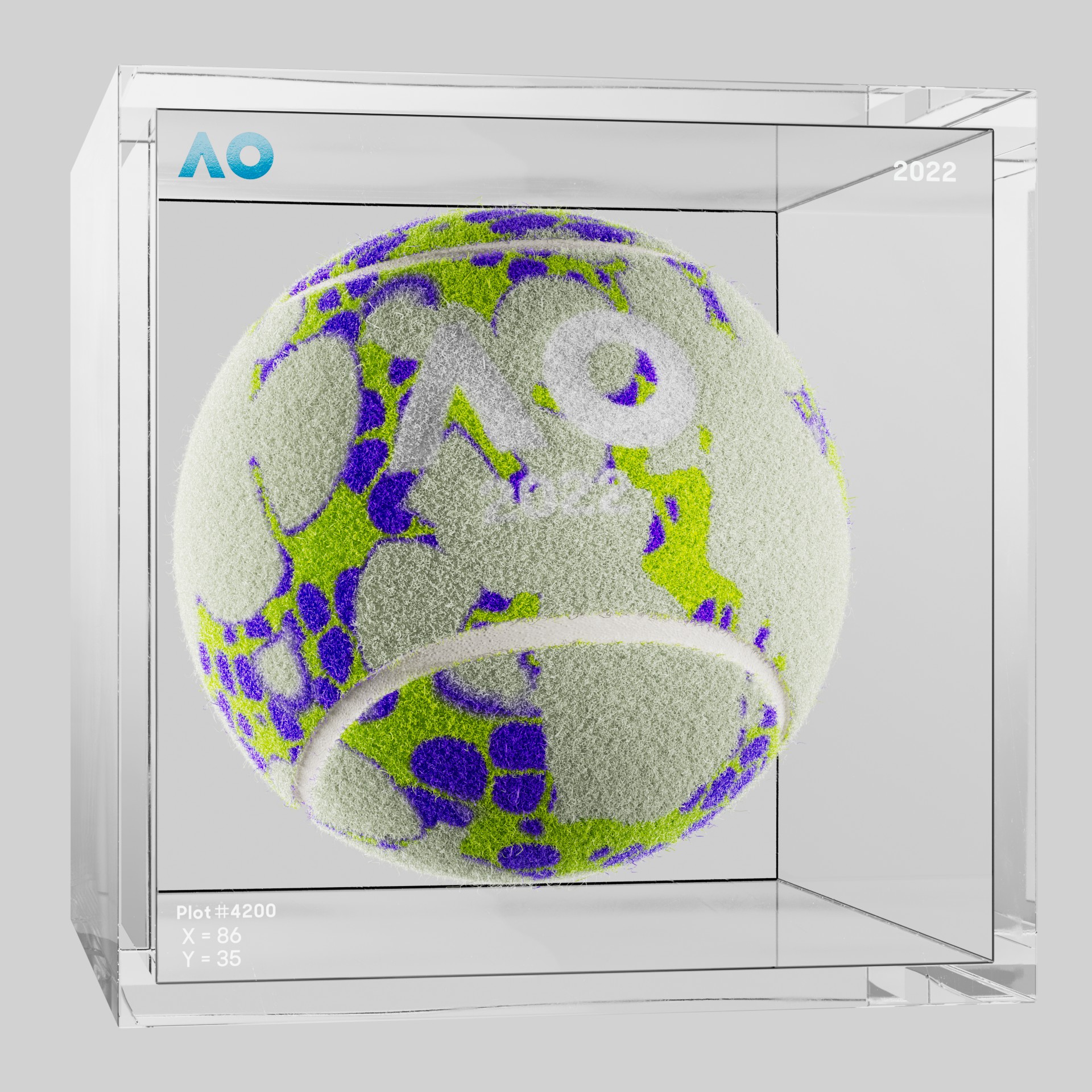 The Australian Open - The Australian Open Art Ball - AO Art Ball #6615 - NFT # 6615