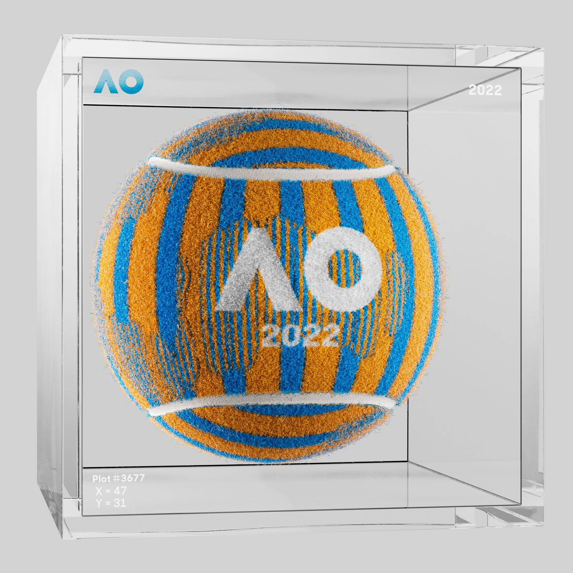 The Australian Open - The Australian Open Art Ball - AO Art Ball #6617 - NFT # 6617