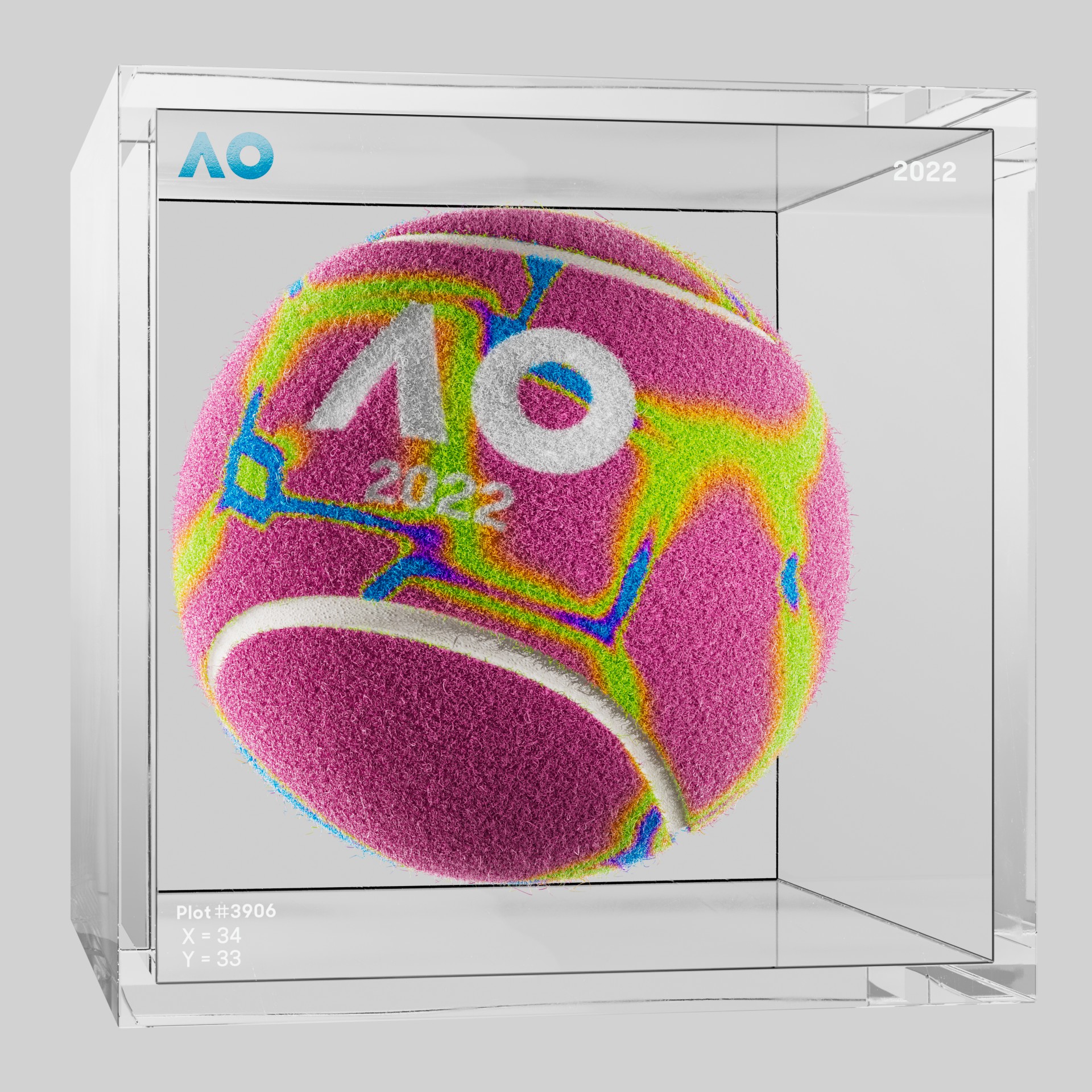 The Australian Open - The Australian Open Art Ball - AO Art Ball #6618 - NFT # 6618