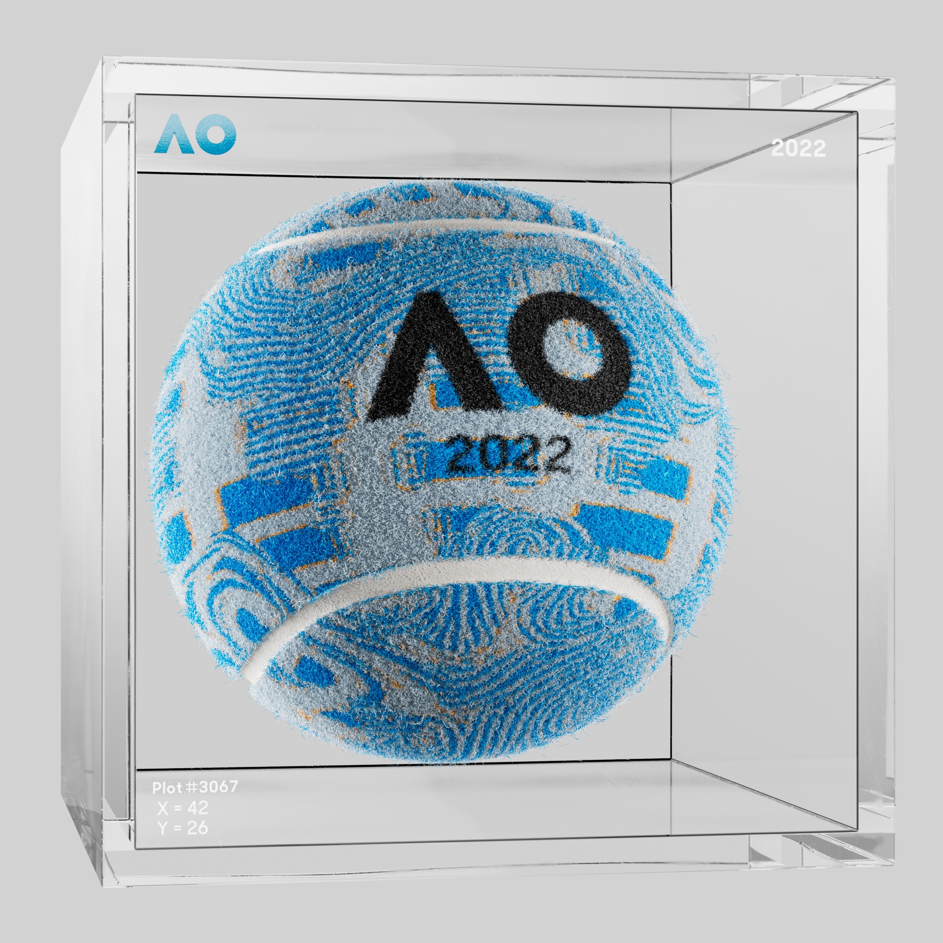 The Australian Open - The Australian Open Art Ball - AO Art Ball #6620 - NFT # 6620