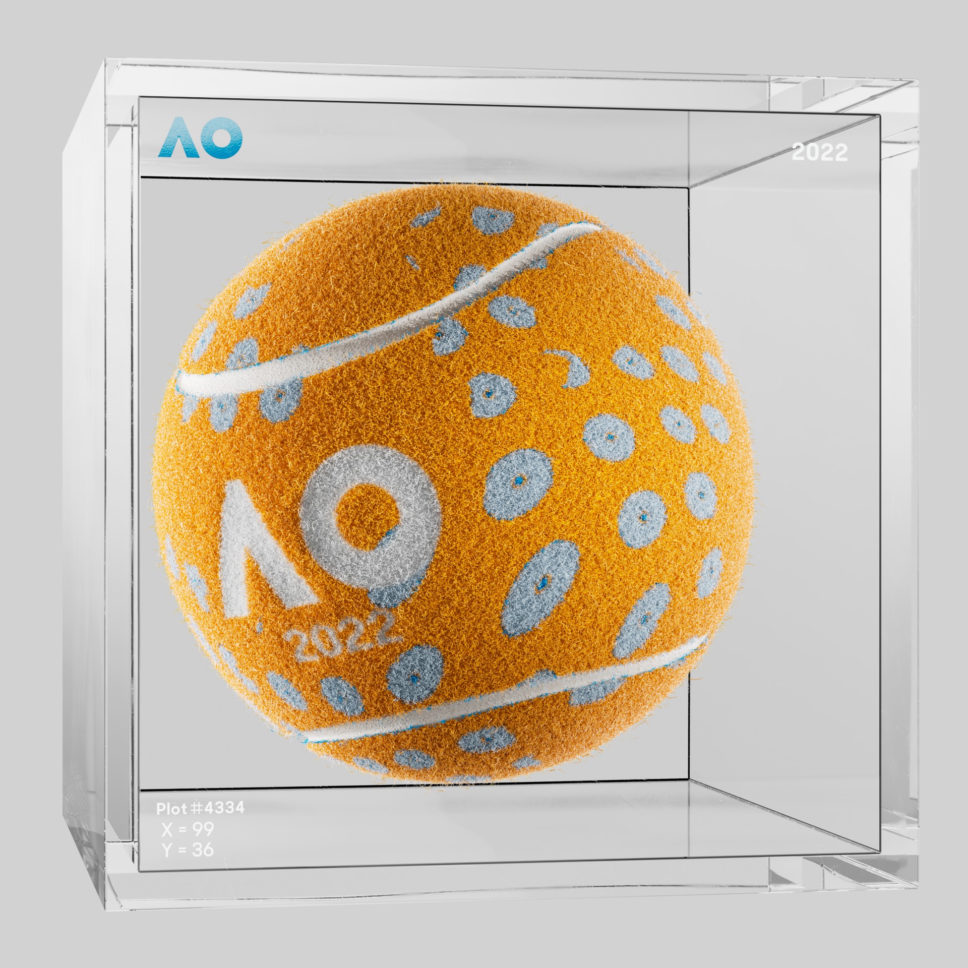 The Australian Open - The Australian Open Art Ball - AO Art Ball #6621 - NFT # 6621