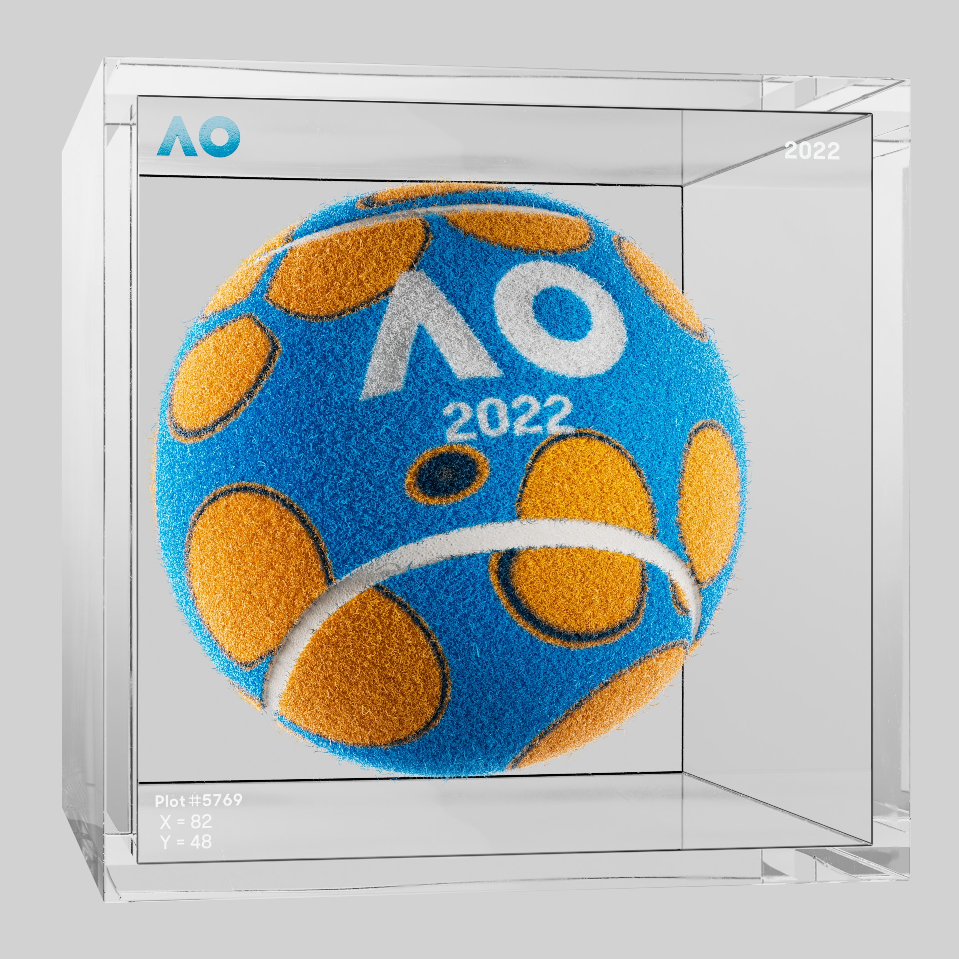 The Australian Open - The Australian Open Art Ball - AO Art Ball #6622 - NFT # 6622