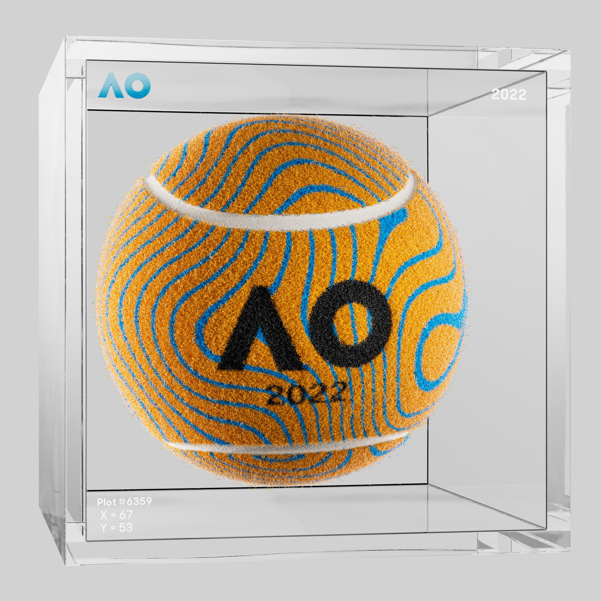 The Australian Open - The Australian Open Art Ball - AO Art Ball #6625 - NFT # 6625