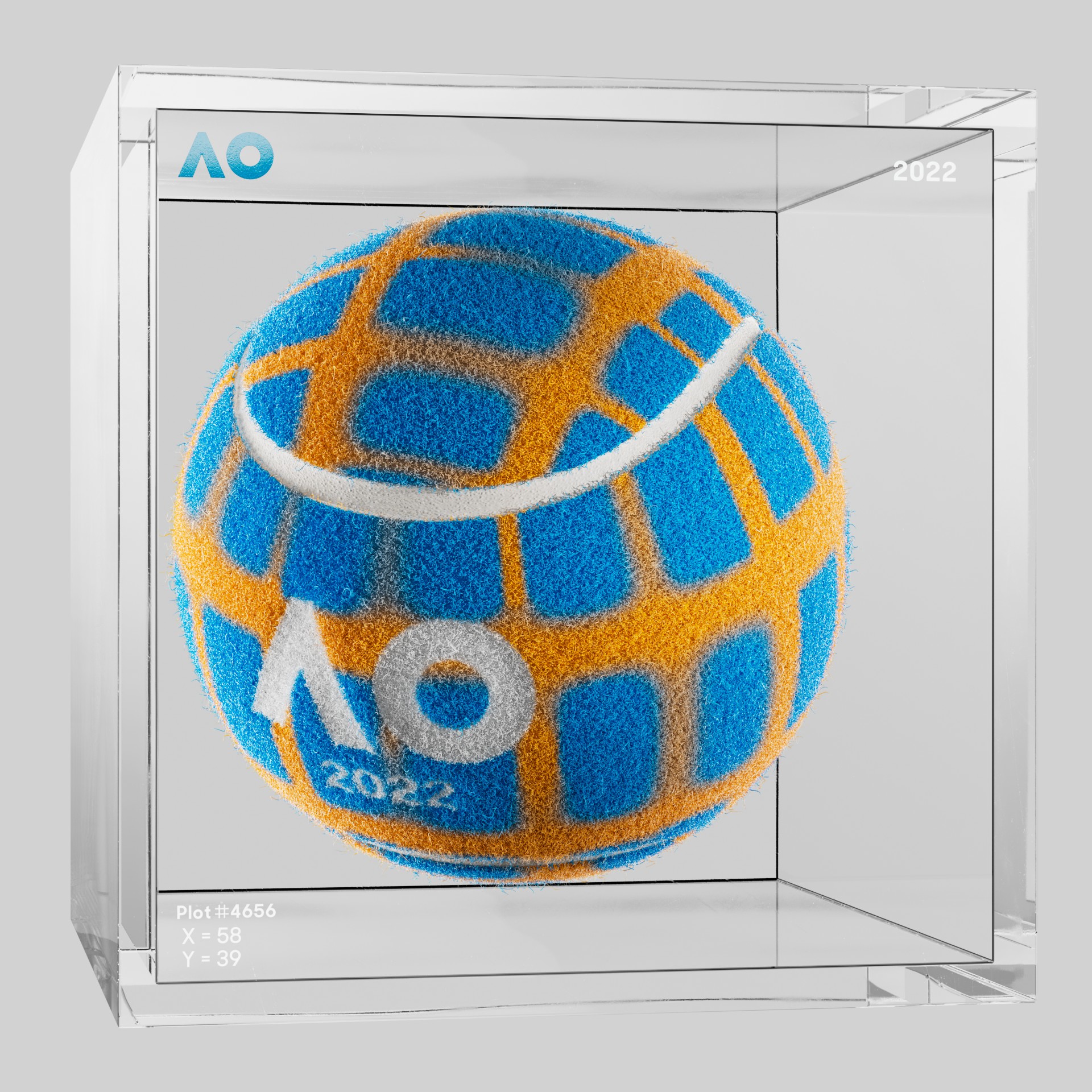 The Australian Open - The Australian Open Art Ball - AO Art Ball #6626 - NFT # 6626