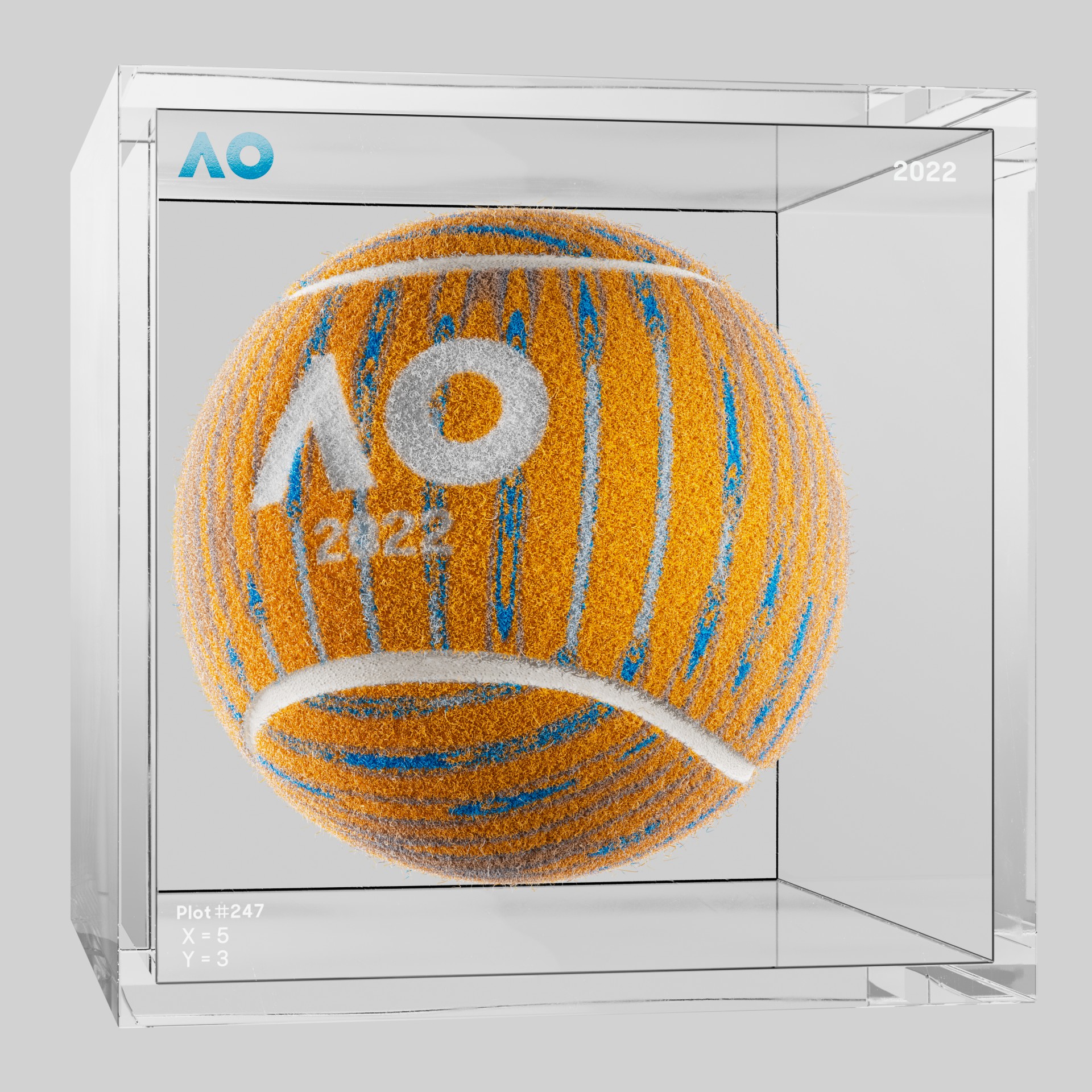 The Australian Open - The Australian Open Art Ball - AO Art Ball #6627 - NFT # 6627