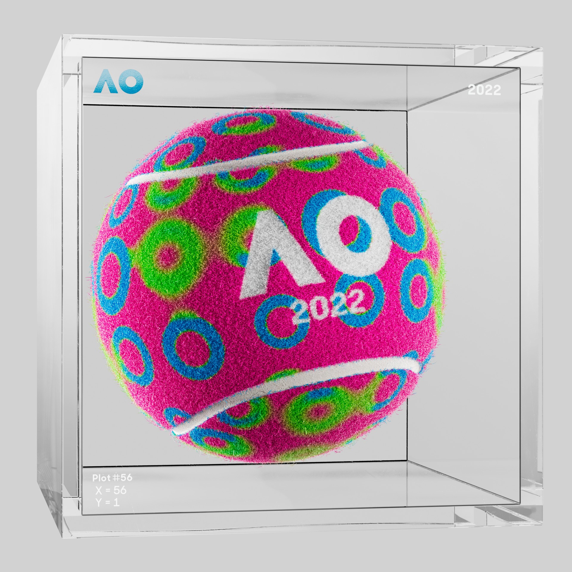 The Australian Open - The Australian Open Art Ball - AO Art Ball #6628 - NFT # 6628