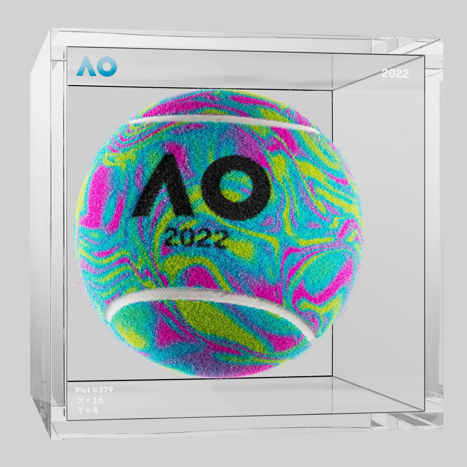 The Australian Open - The Australian Open Art Ball - AO Art Ball #6629 - NFT # 6629