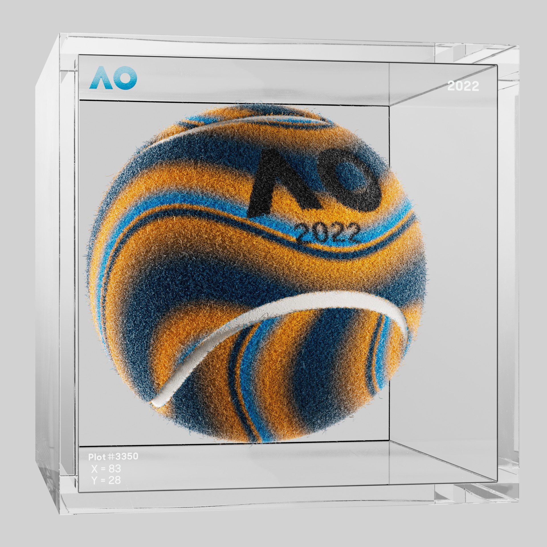 The Australian Open - The Australian Open Art Ball - AO Art Ball #663 - NFT # 663