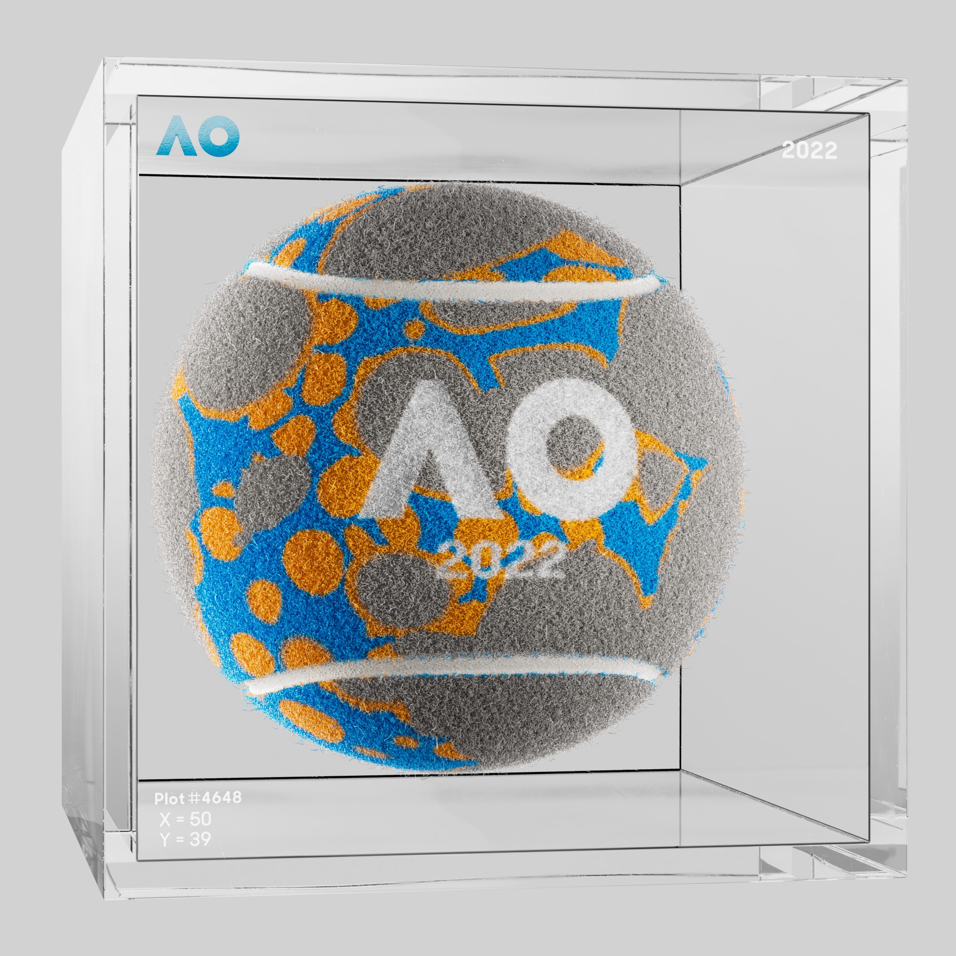 The Australian Open - The Australian Open Art Ball - AO Art Ball #6630 - NFT # 6630