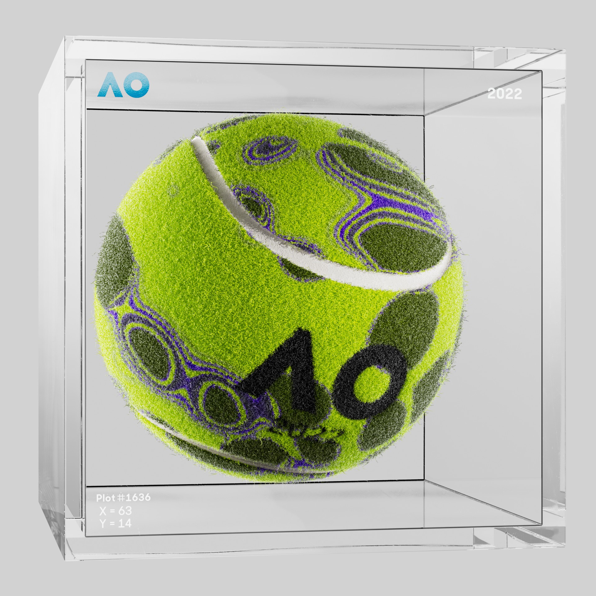 The Australian Open - The Australian Open Art Ball - AO Art Ball #6631 - NFT # 6631