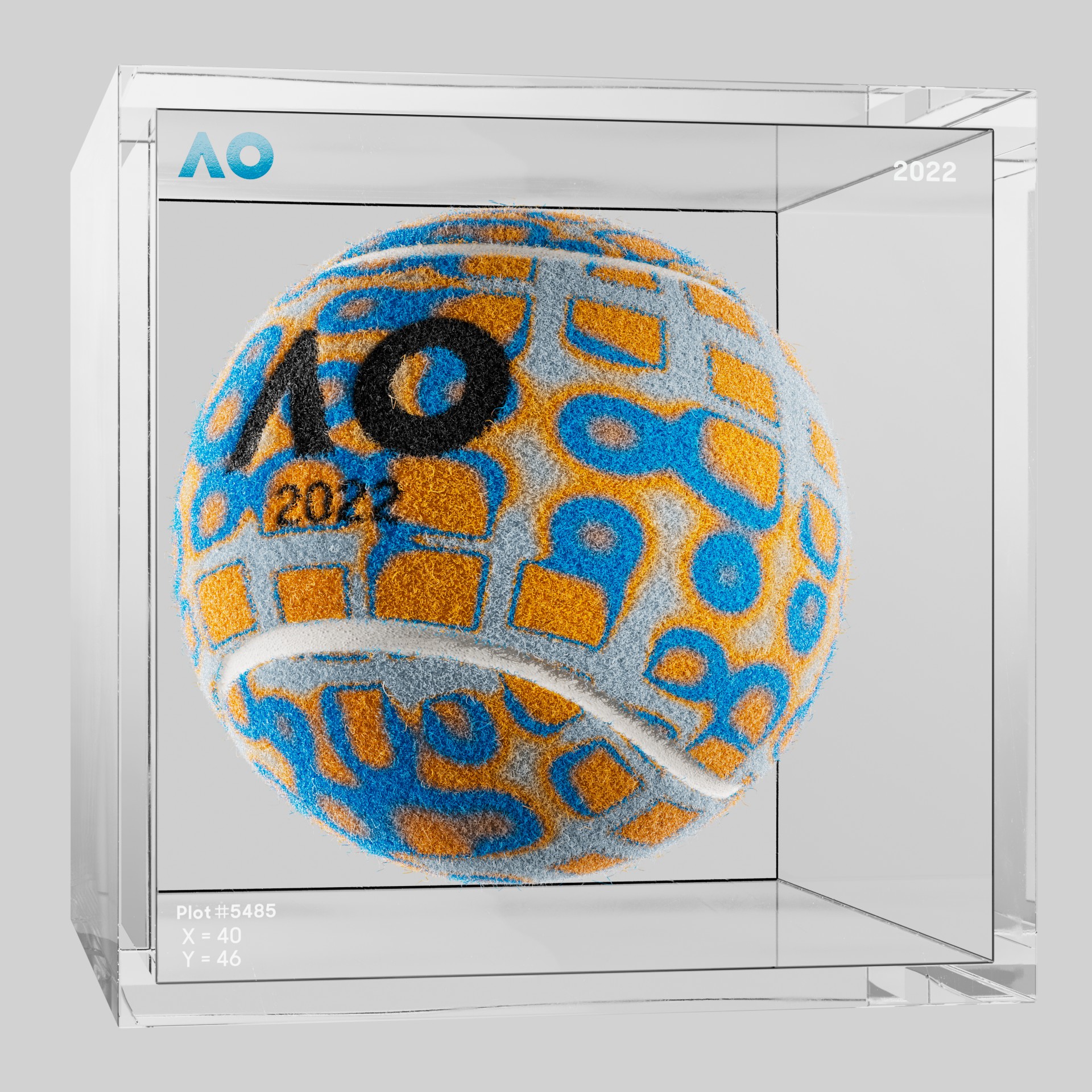 The Australian Open - The Australian Open Art Ball - AO Art Ball #6632 - NFT # 6632