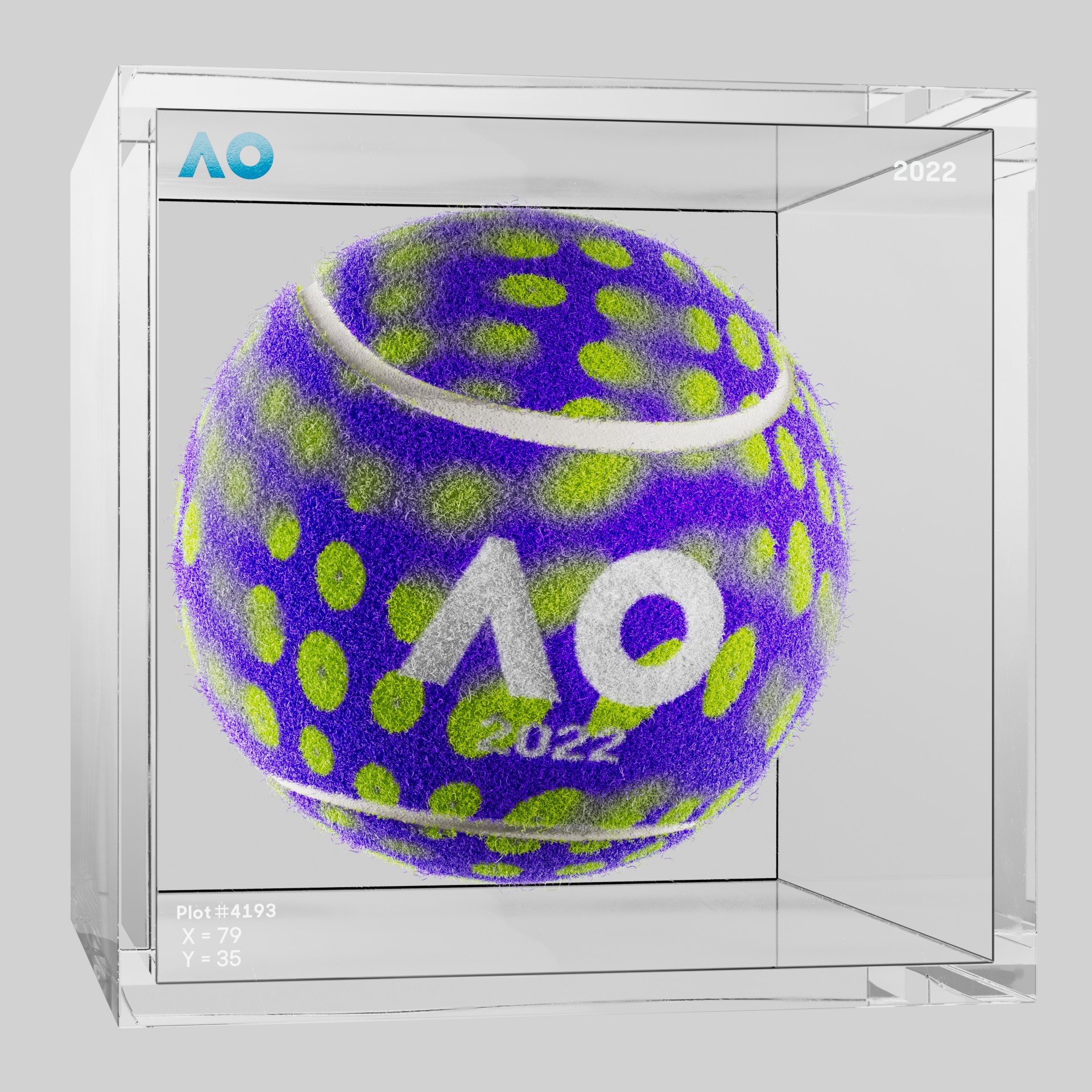 The Australian Open - The Australian Open Art Ball - AO Art Ball #6633 - NFT # 6633