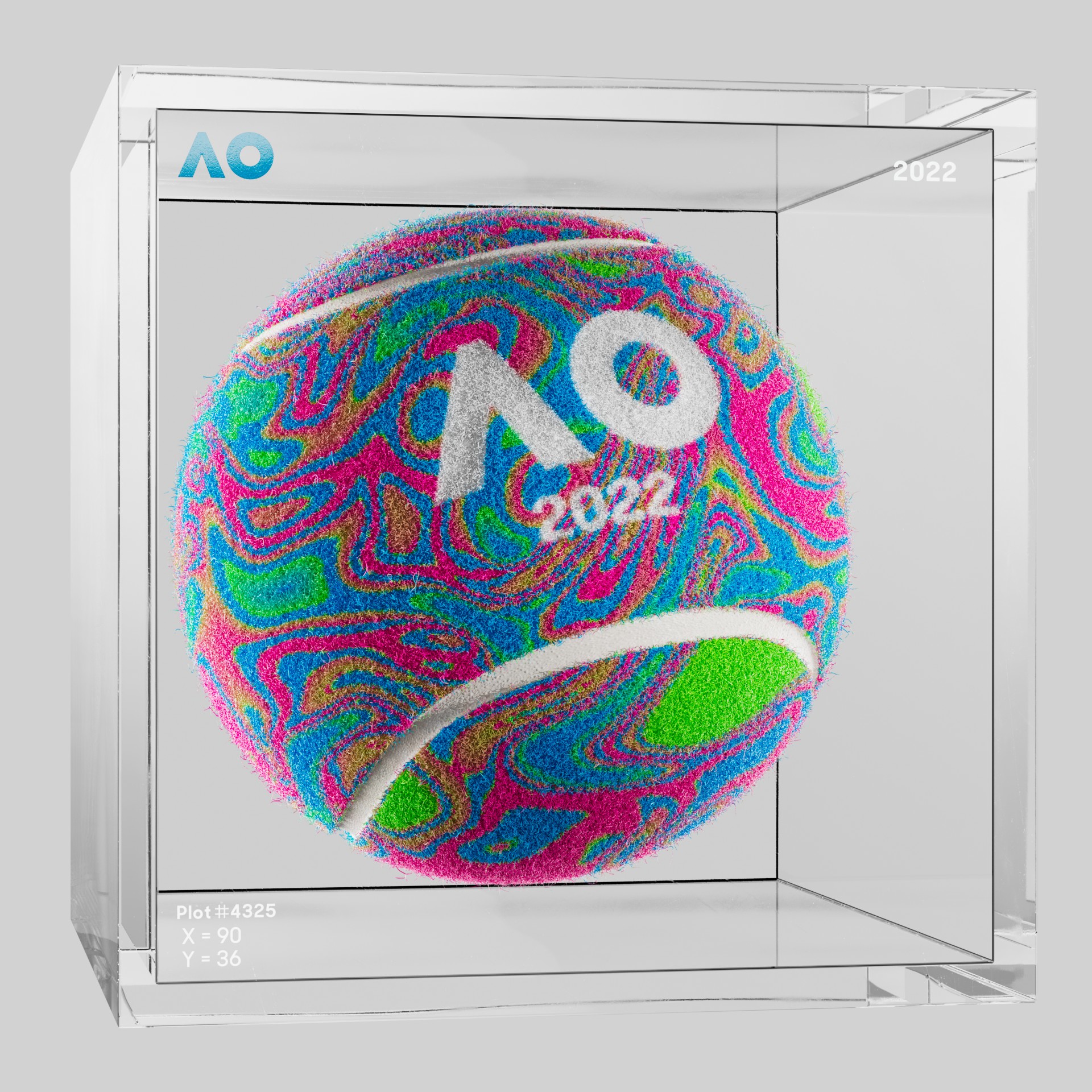 The Australian Open - The Australian Open Art Ball - AO Art Ball #6635 - NFT # 6635