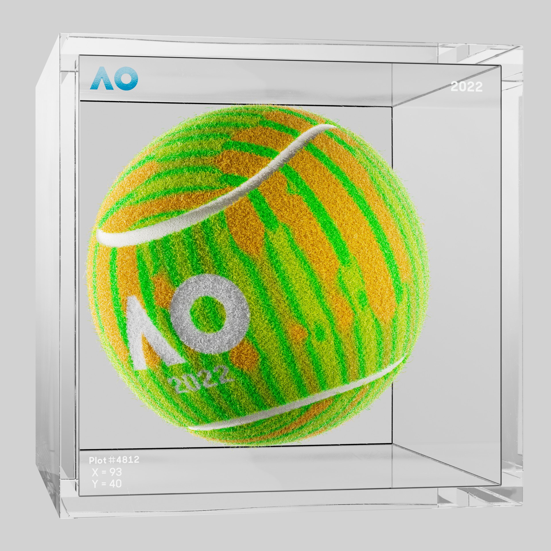 The Australian Open - The Australian Open Art Ball - AO Art Ball #6639 - NFT # 6639