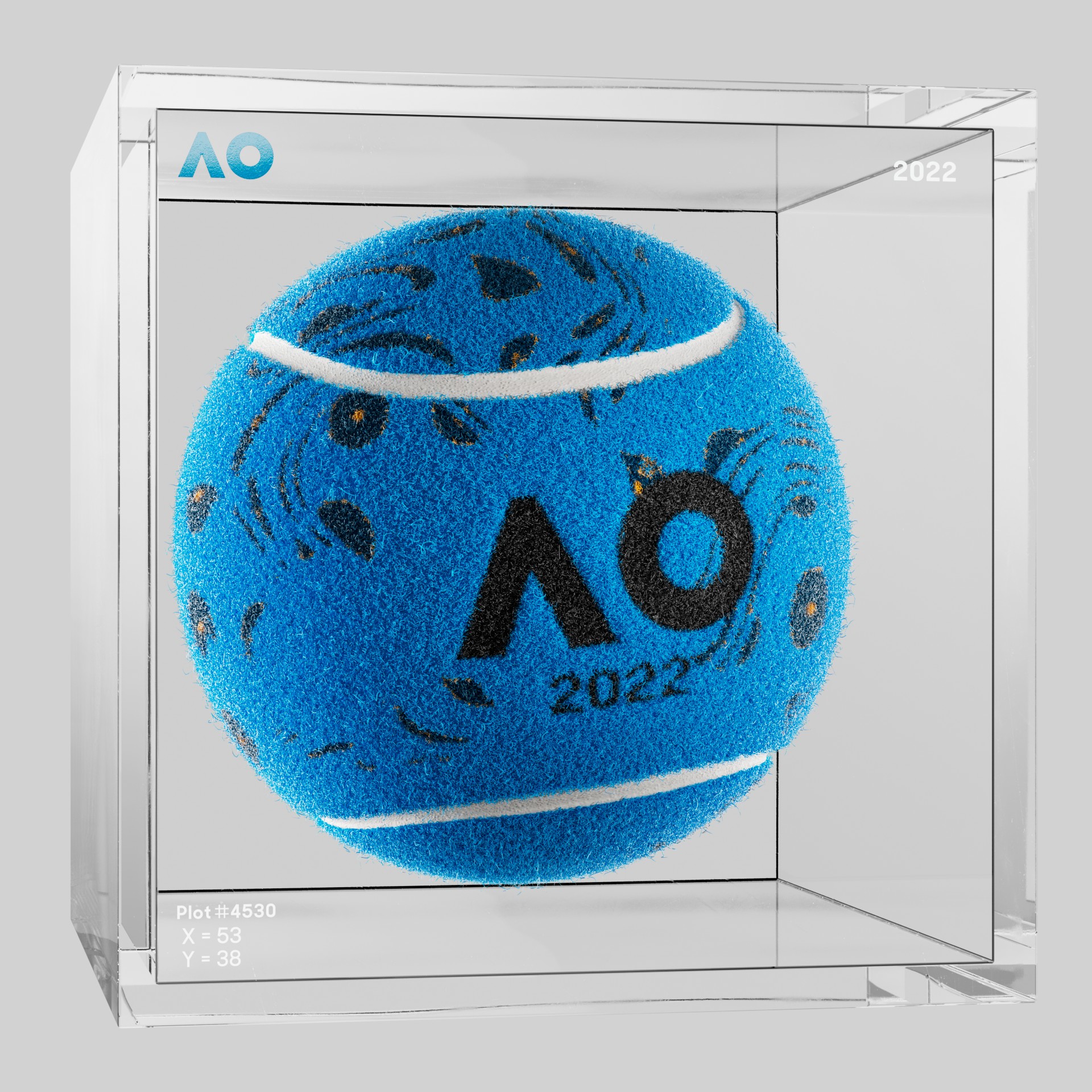The Australian Open - The Australian Open Art Ball - AO Art Ball #6640 - NFT # 6640