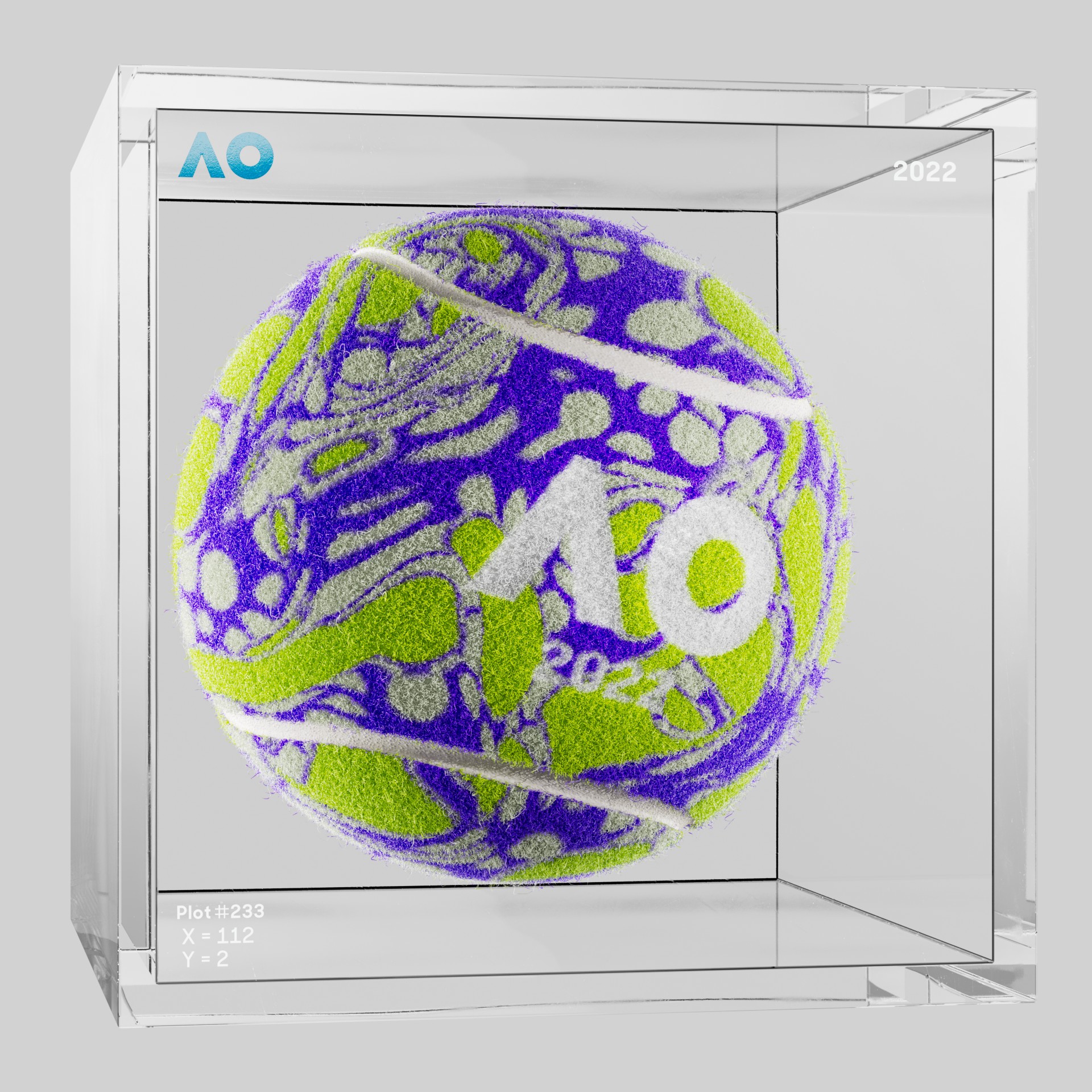 The Australian Open - The Australian Open Art Ball - AO Art Ball #6641 - NFT # 6641