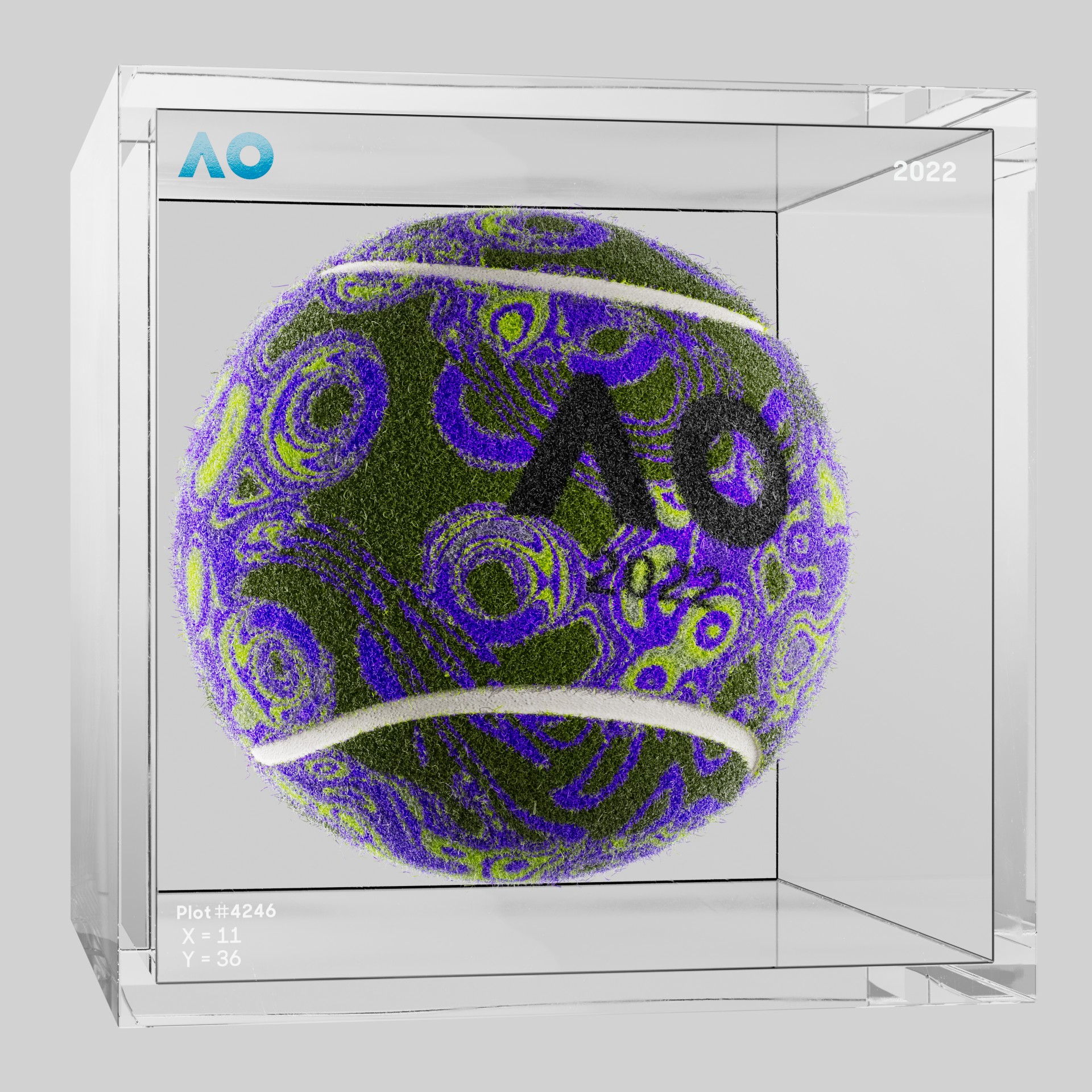 The Australian Open - The Australian Open Art Ball - AO Art Ball #6642 - NFT # 6642