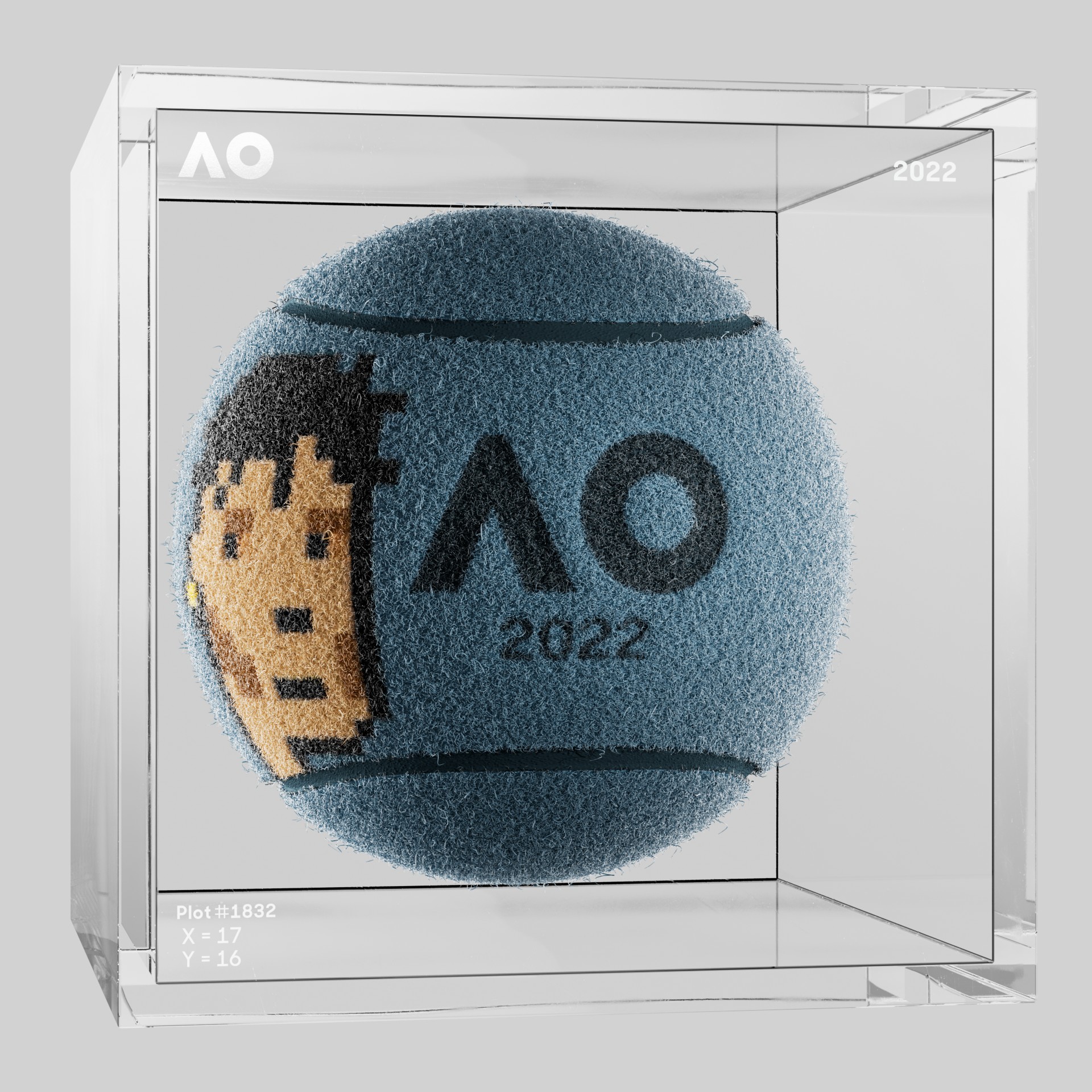 The Australian Open - The Australian Open Art Ball - AO Art Ball #6646 - NFT # 6646