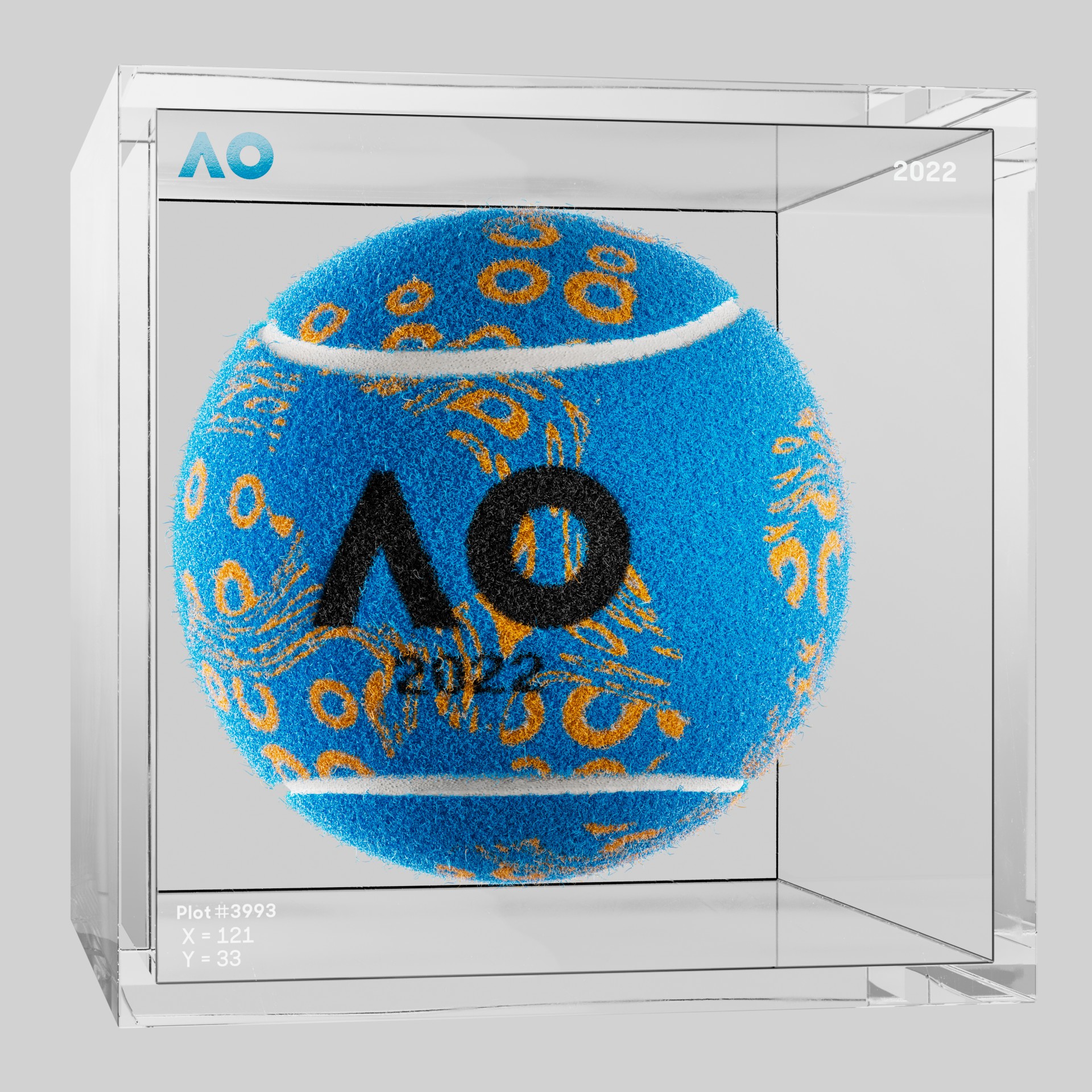 The Australian Open - The Australian Open Art Ball - AO Art Ball #6647 - NFT # 6647