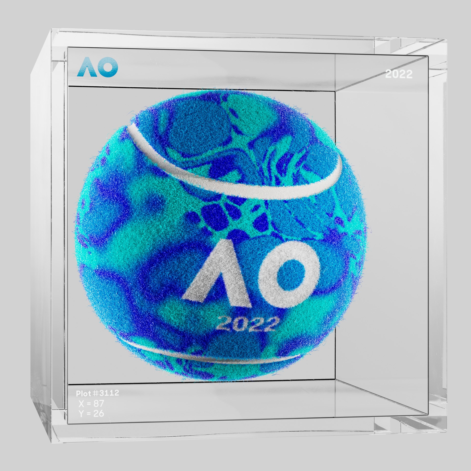 The Australian Open - The Australian Open Art Ball - AO Art Ball #6648 - NFT # 6648