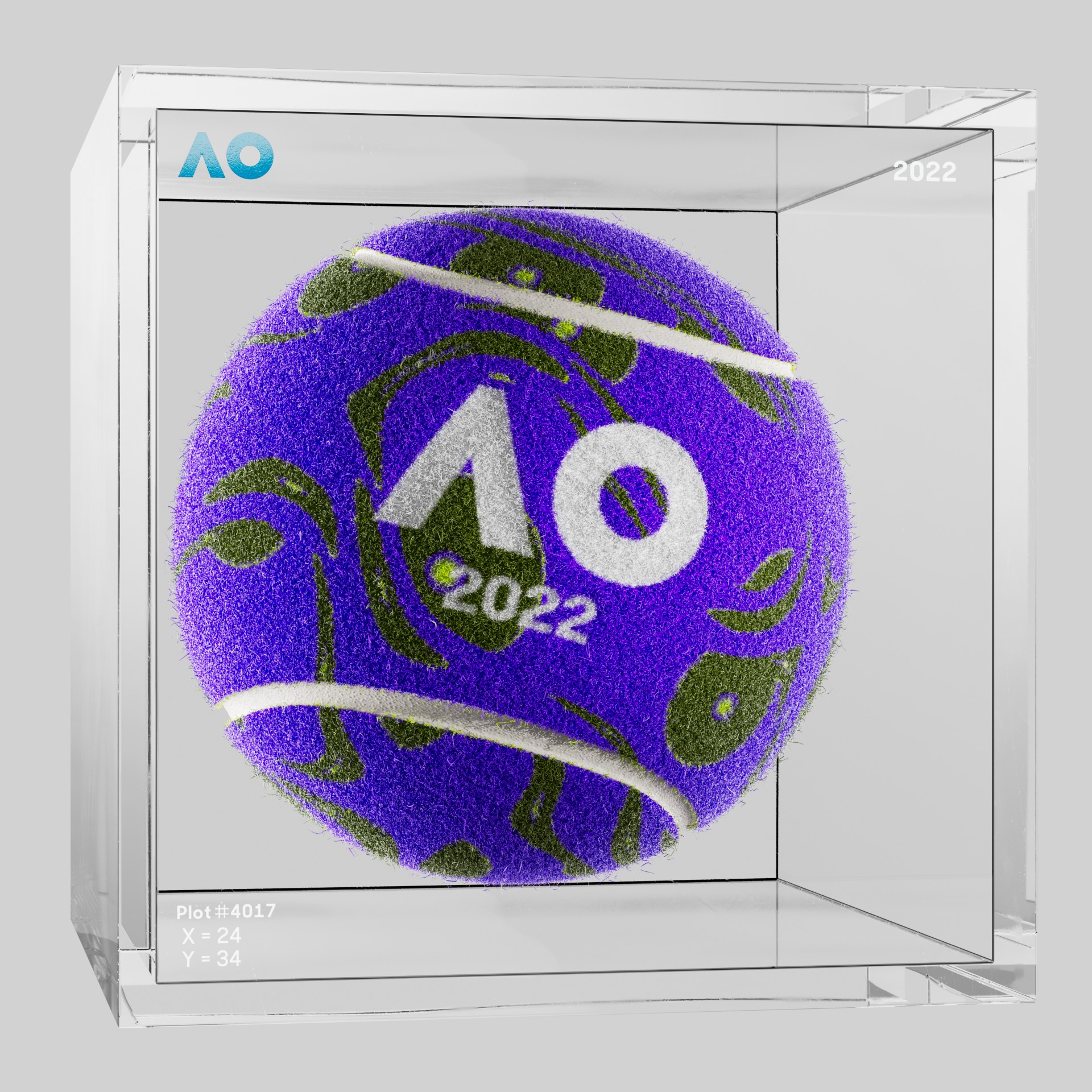 The Australian Open - The Australian Open Art Ball - AO Art Ball #6649 - NFT # 6649