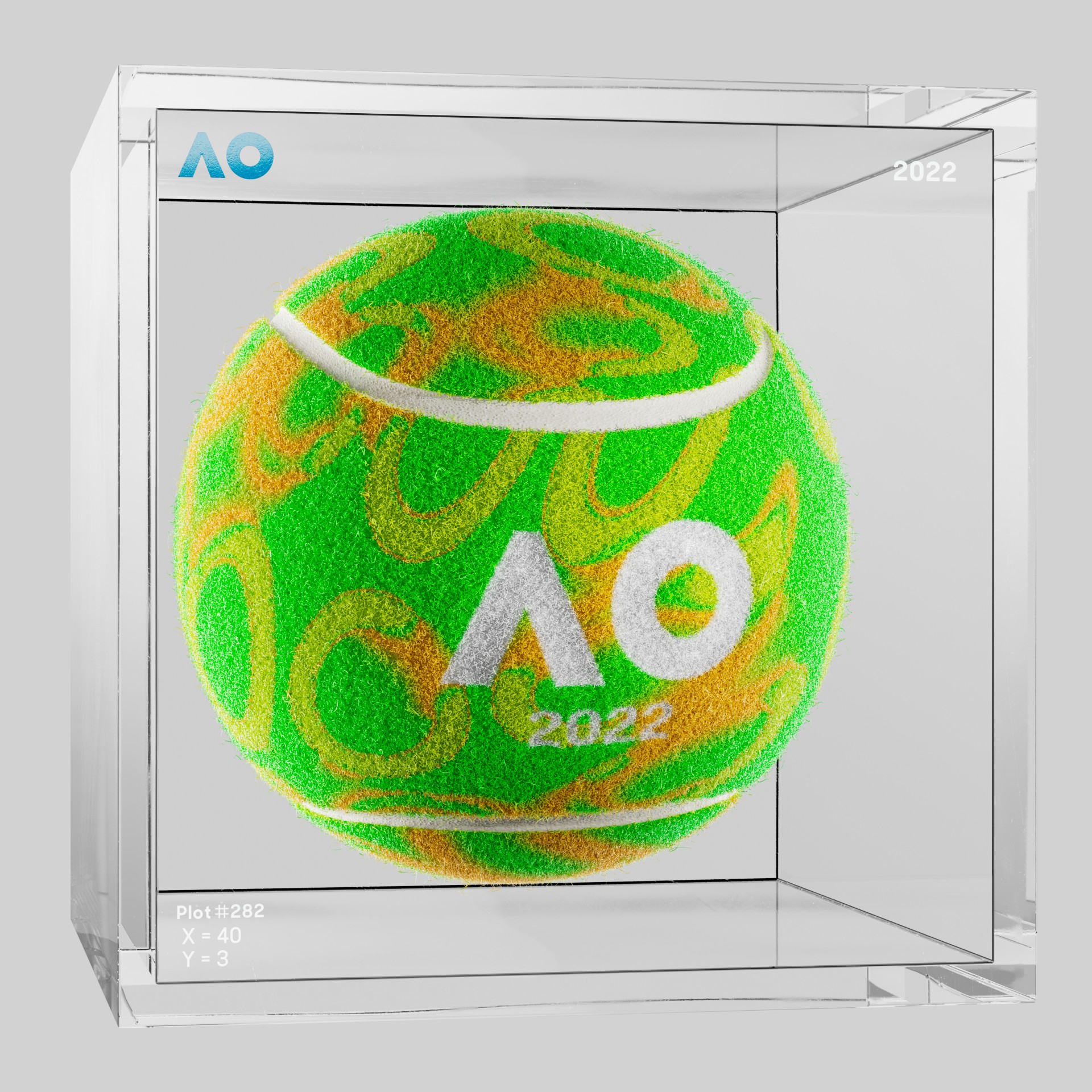 The Australian Open - The Australian Open Art Ball - AO Art Ball #665 - NFT # 665