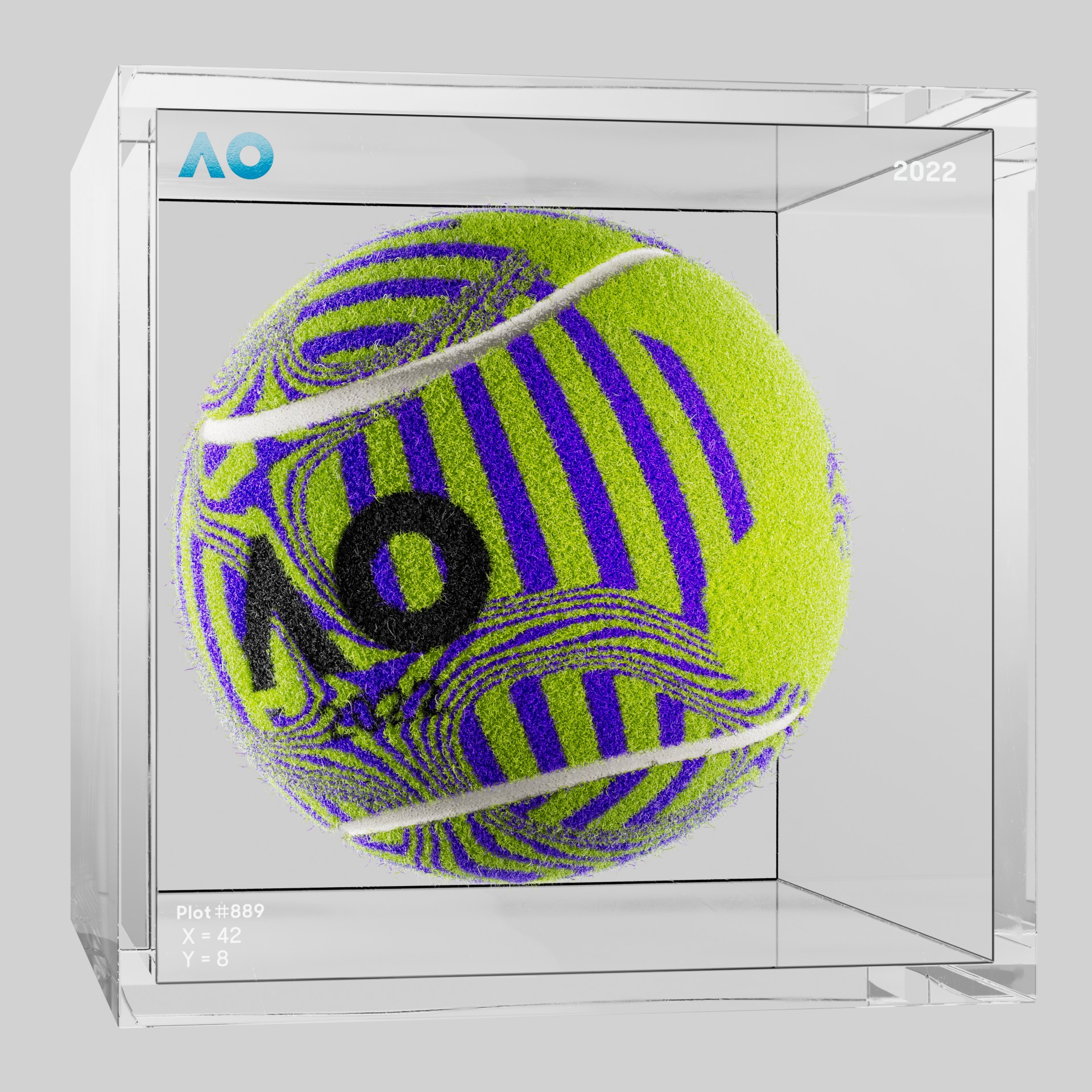 The Australian Open - The Australian Open Art Ball - AO Art Ball #6650 - NFT # 6650